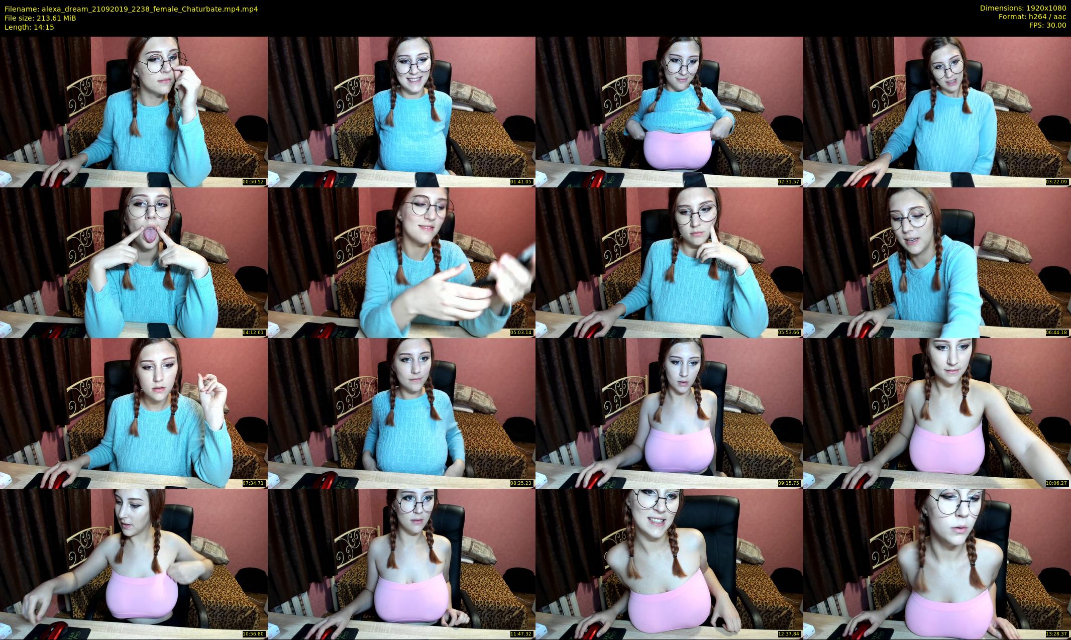alexa_dream — 15 minute Chaturbate female cam show recording, 1080p, Sep 21, 2019