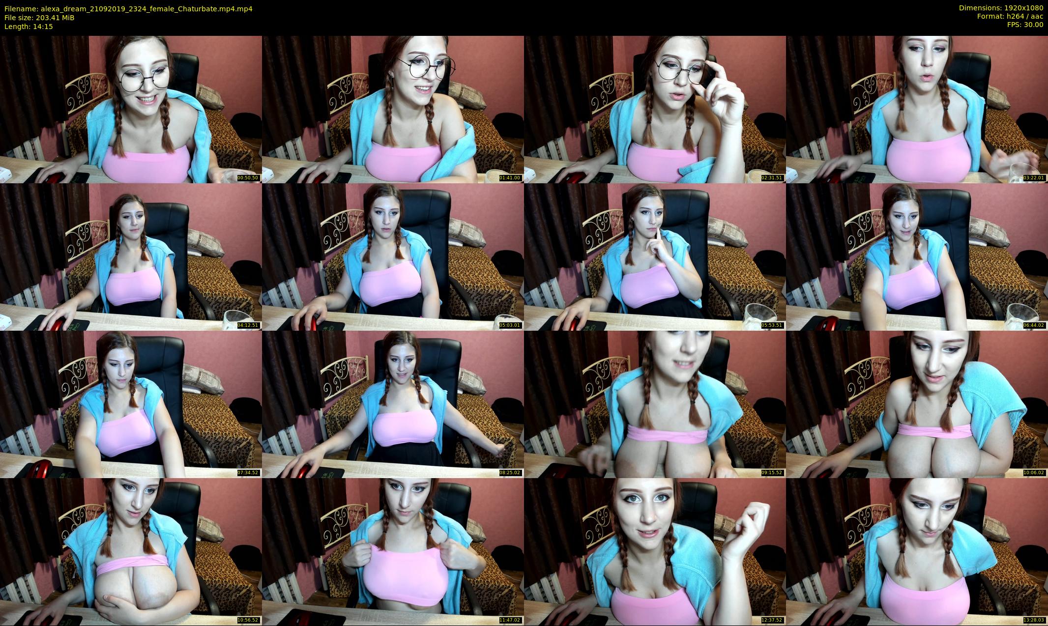 alexa_dream — 15 minute Chaturbate female cam show recording, 1080p, Sep 21, 2019