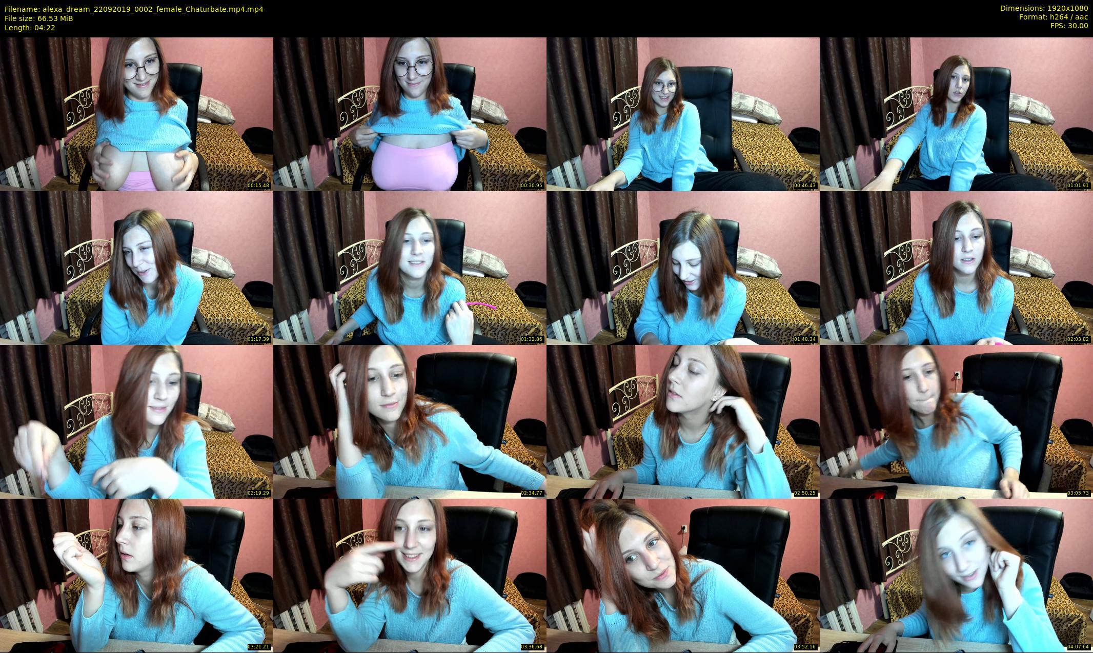 alexa_dream — 5 minute Chaturbate female cam show recording, 1080p, Sep 22, 2019