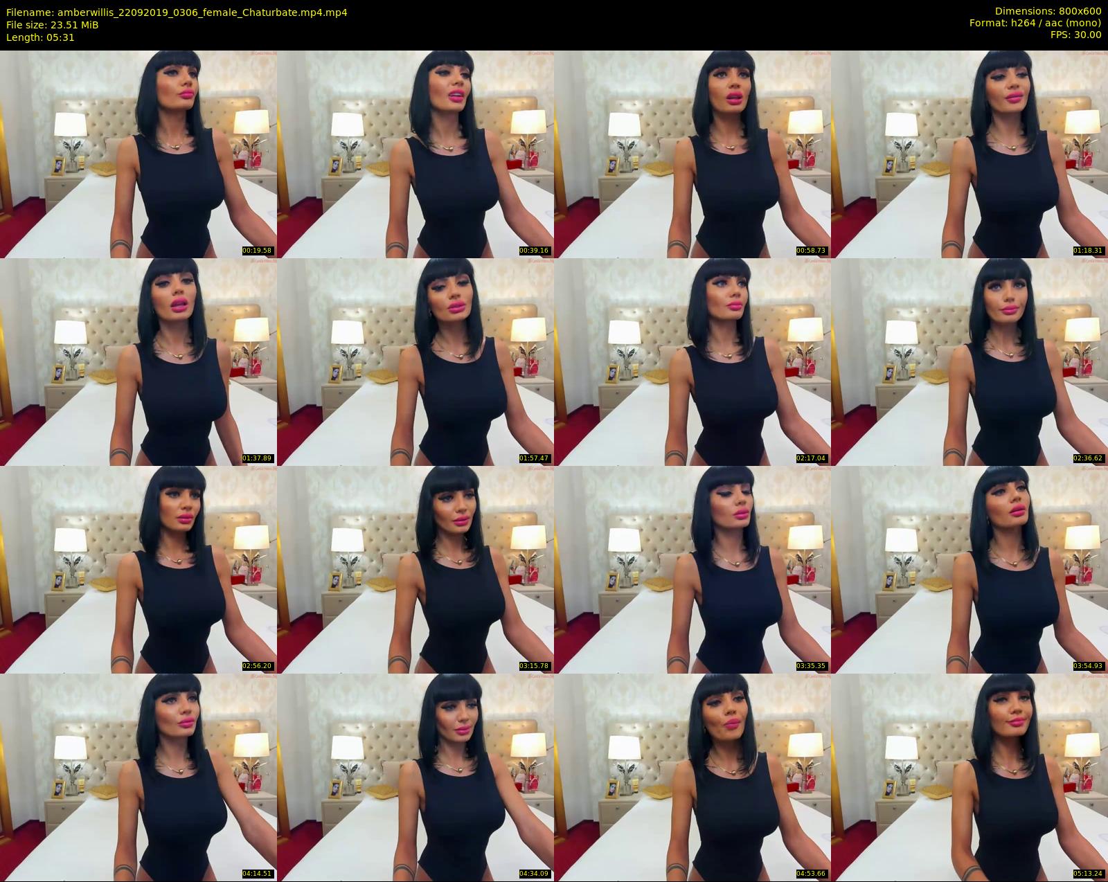amberwillis — 6 minute Chaturbate female cam show recording, 480p, Sep 22, 2019
