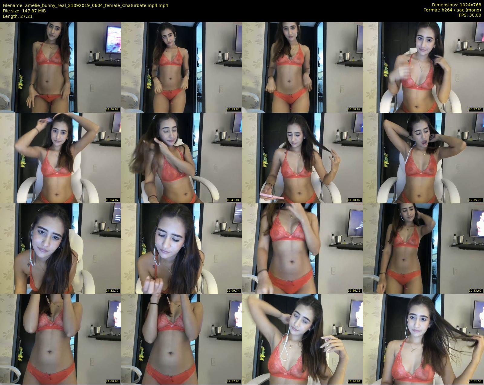 amelie_bunny_real — 28 minute Chaturbate female cam show recording, 720p, Sep 21, 2019