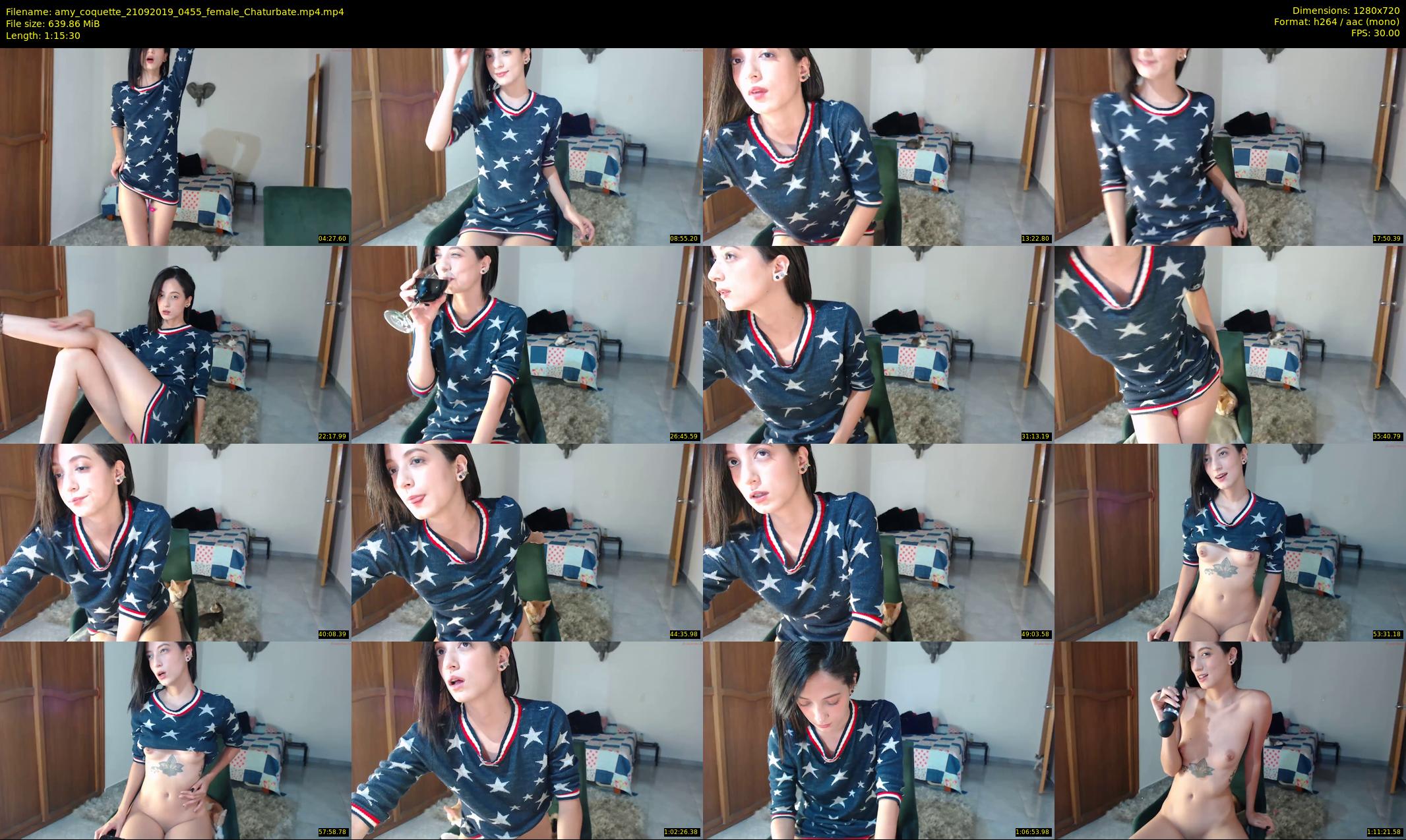 amy_coquette — 76 minute Chaturbate female cam show recording, 720p, Sep 21, 2019
