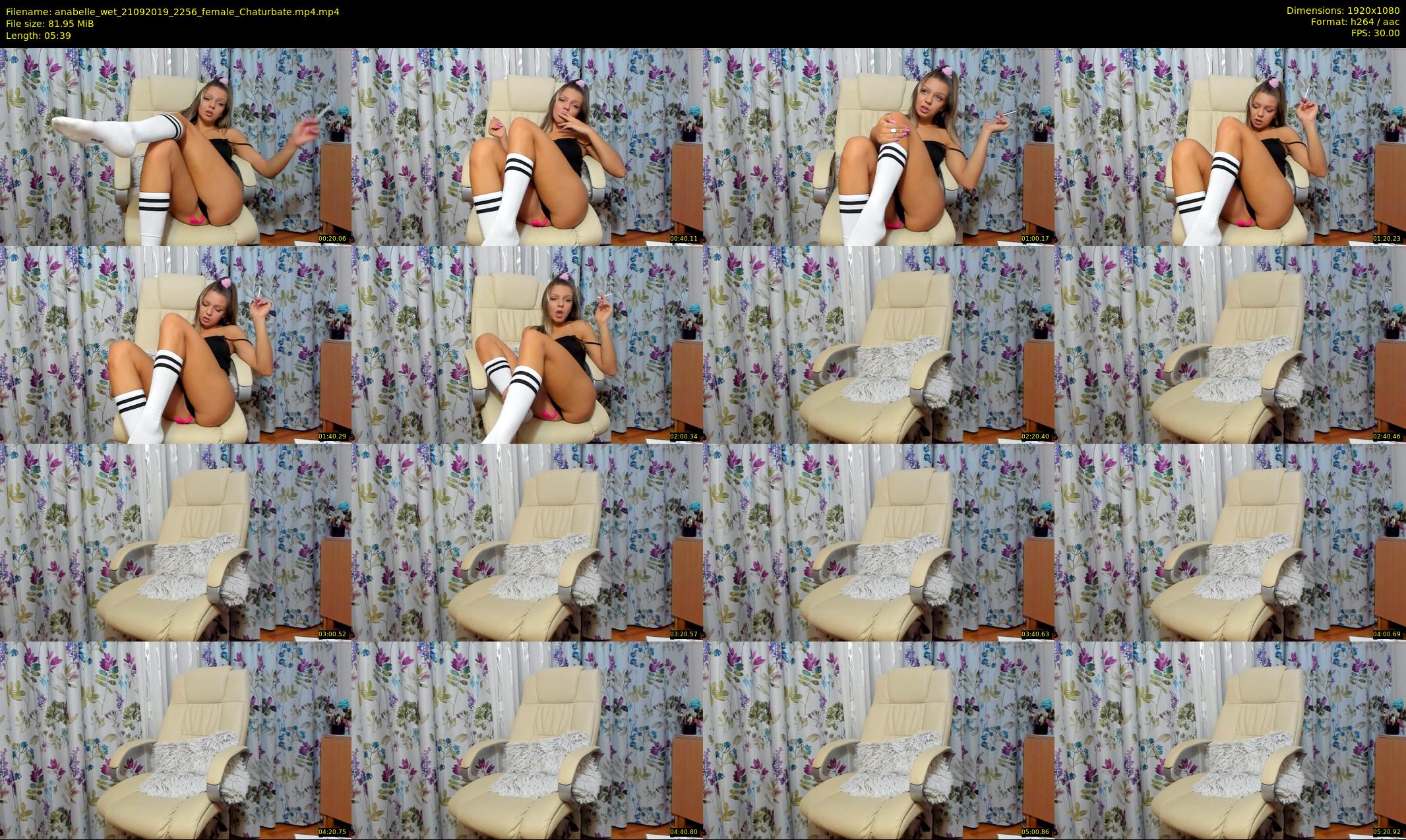 anabelle_wet — 6 minute Chaturbate female cam show recording, 1080p, Sep 21, 2019