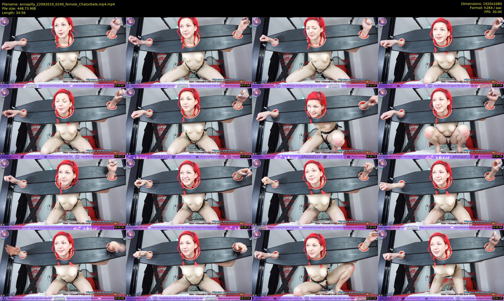 annajelly — 35 minute Chaturbate couple cam show recording, 1080p, Sep 22, 2019
