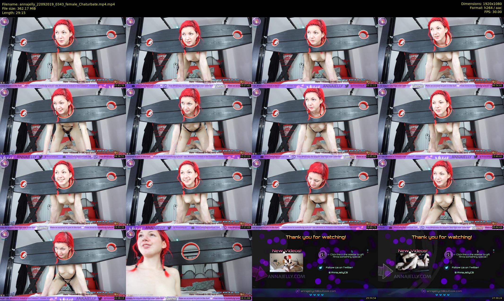 annajelly — 30 minute Chaturbate couple cam show recording, 1080p, Sep 22, 2019