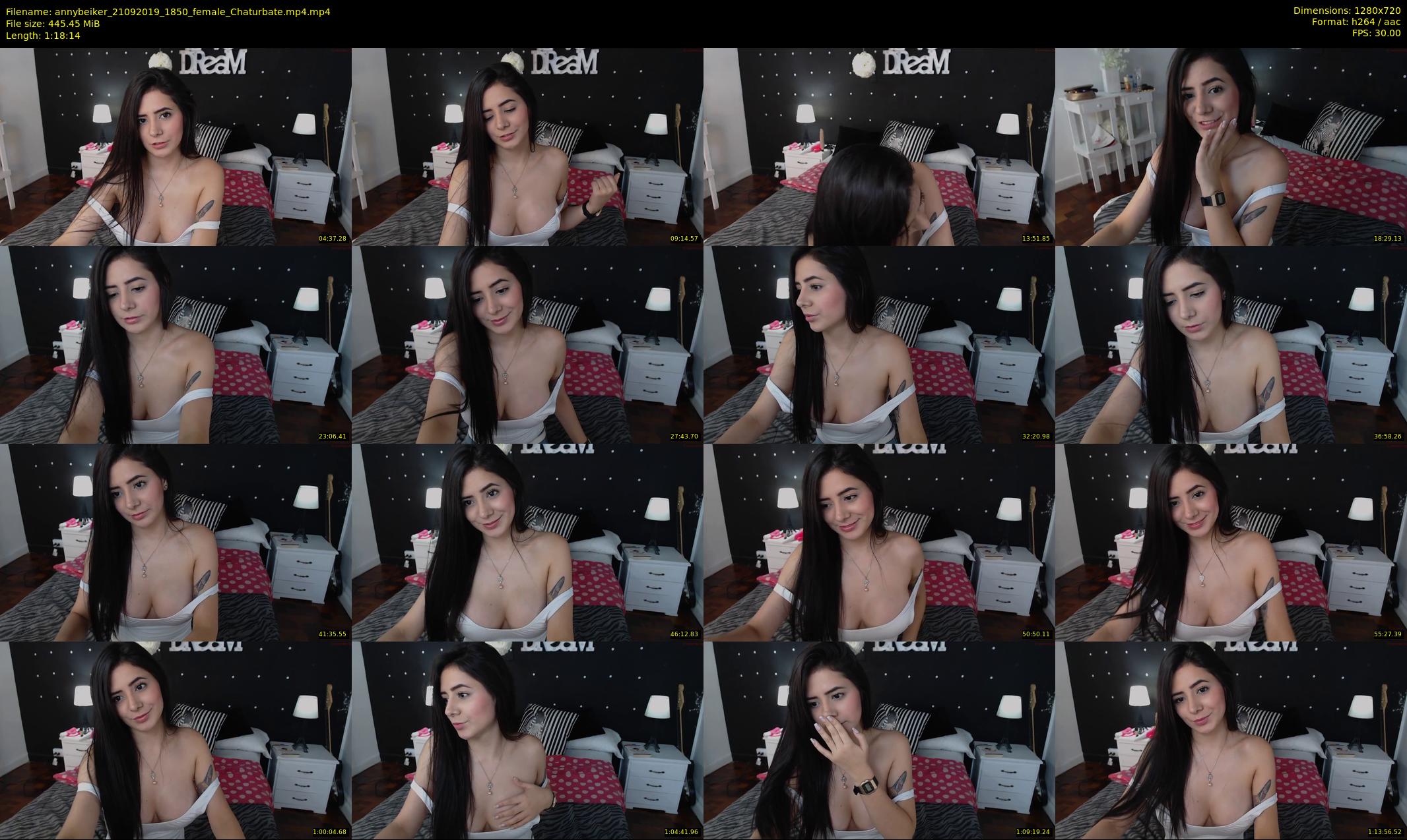 annybeiker — 79 minute Chaturbate female cam show recording, 720p, Sep 21, 2019