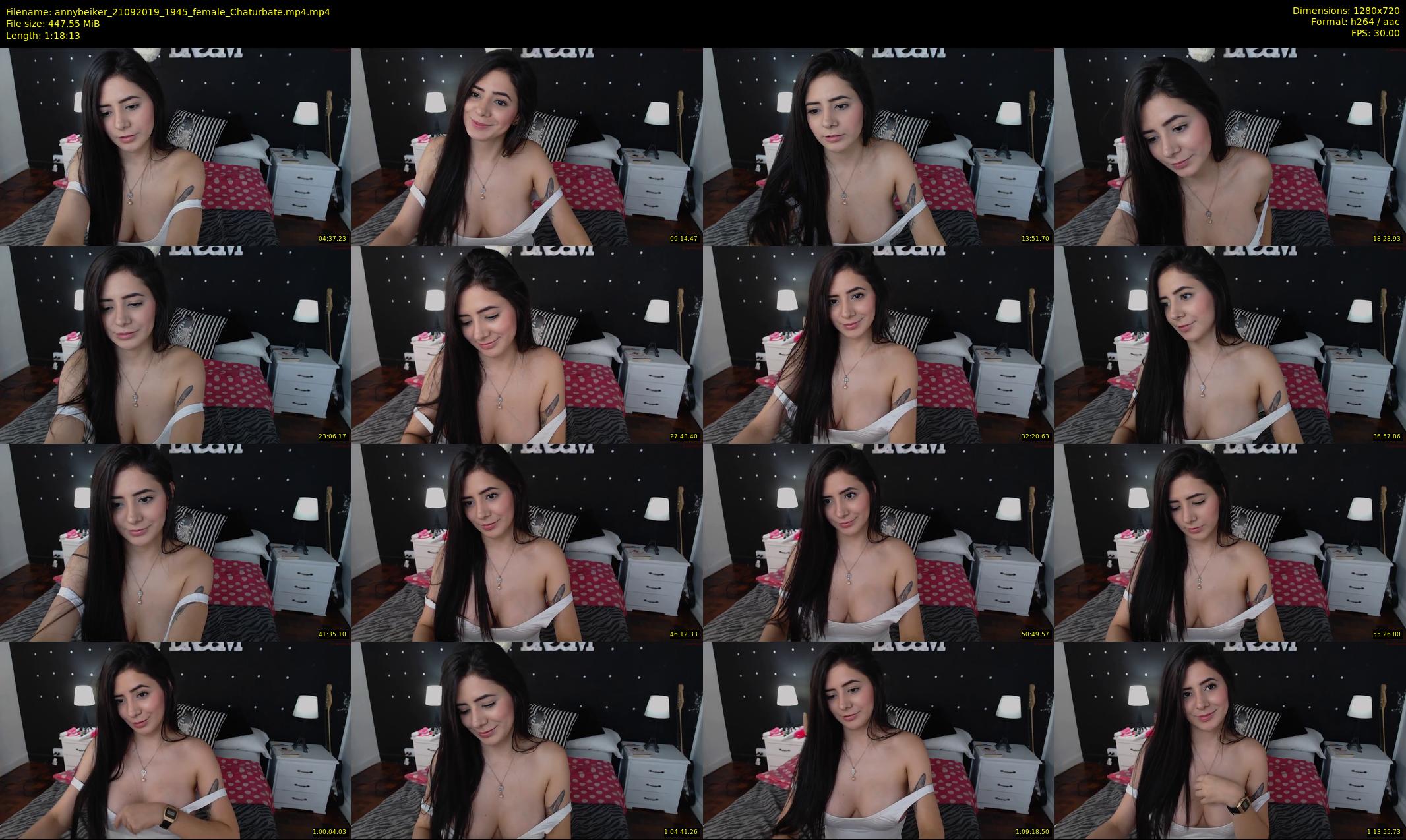 annybeiker — 79 minute Chaturbate female cam show recording, 720p, Sep 21, 2019
