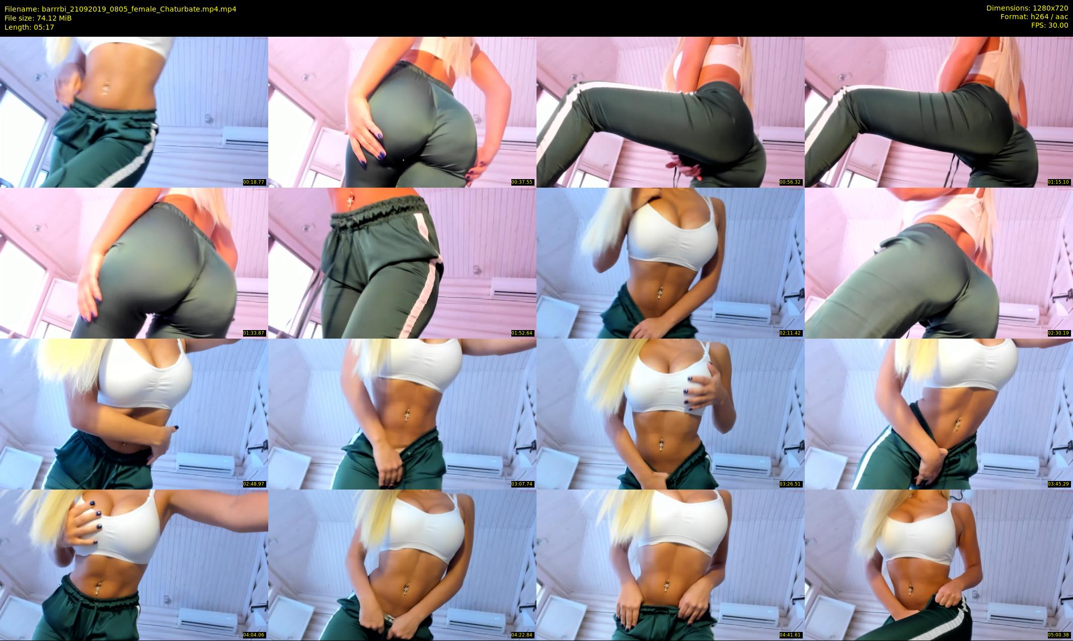 barrrbi — 6 minute Chaturbate female cam show recording, 720p, Sep 21, 2019