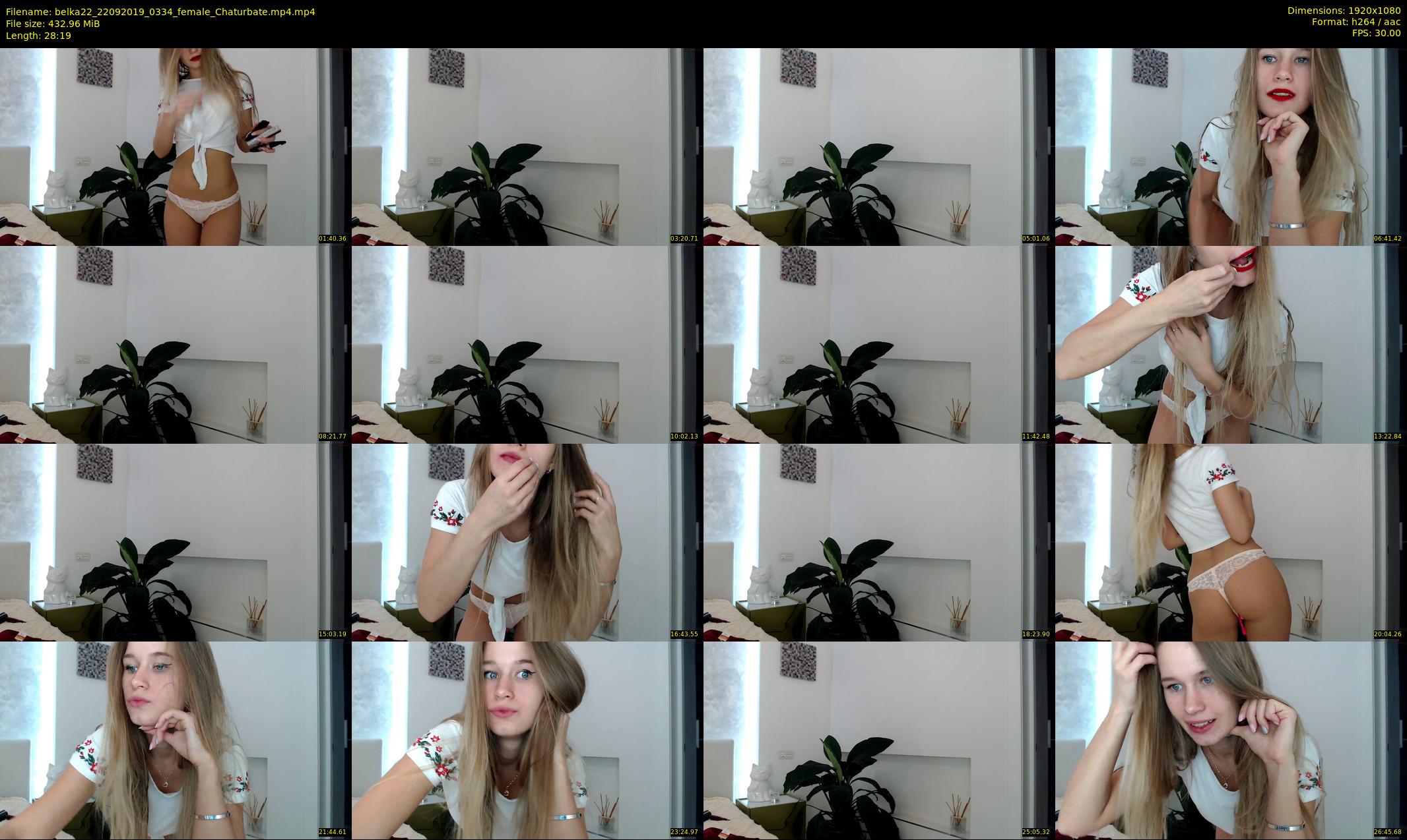 belka22 — 29 minute Chaturbate female cam show recording, 1080p, Sep 22, 2019