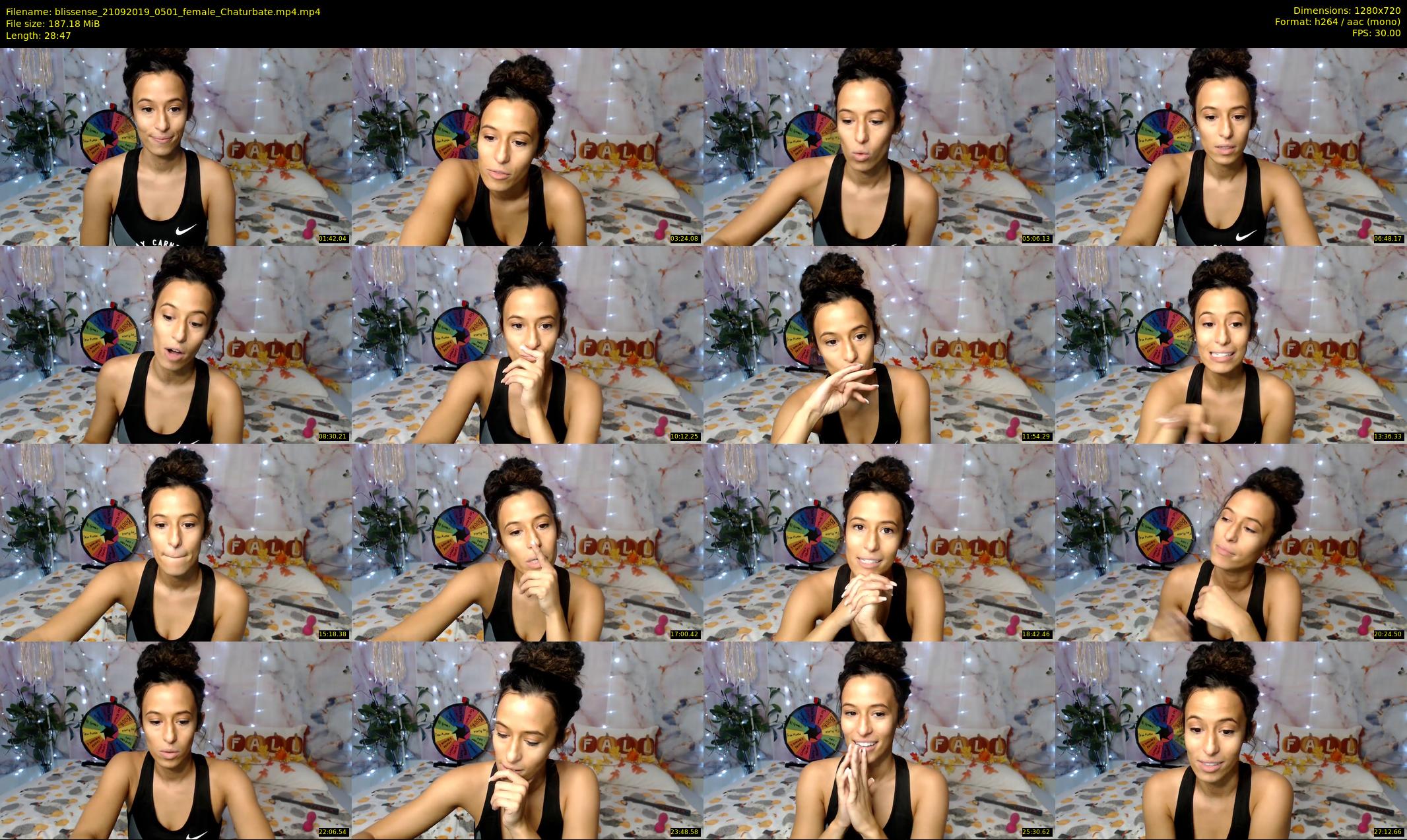 blissense — 29 minute Chaturbate female cam show recording, 720p, Sep 21, 2019