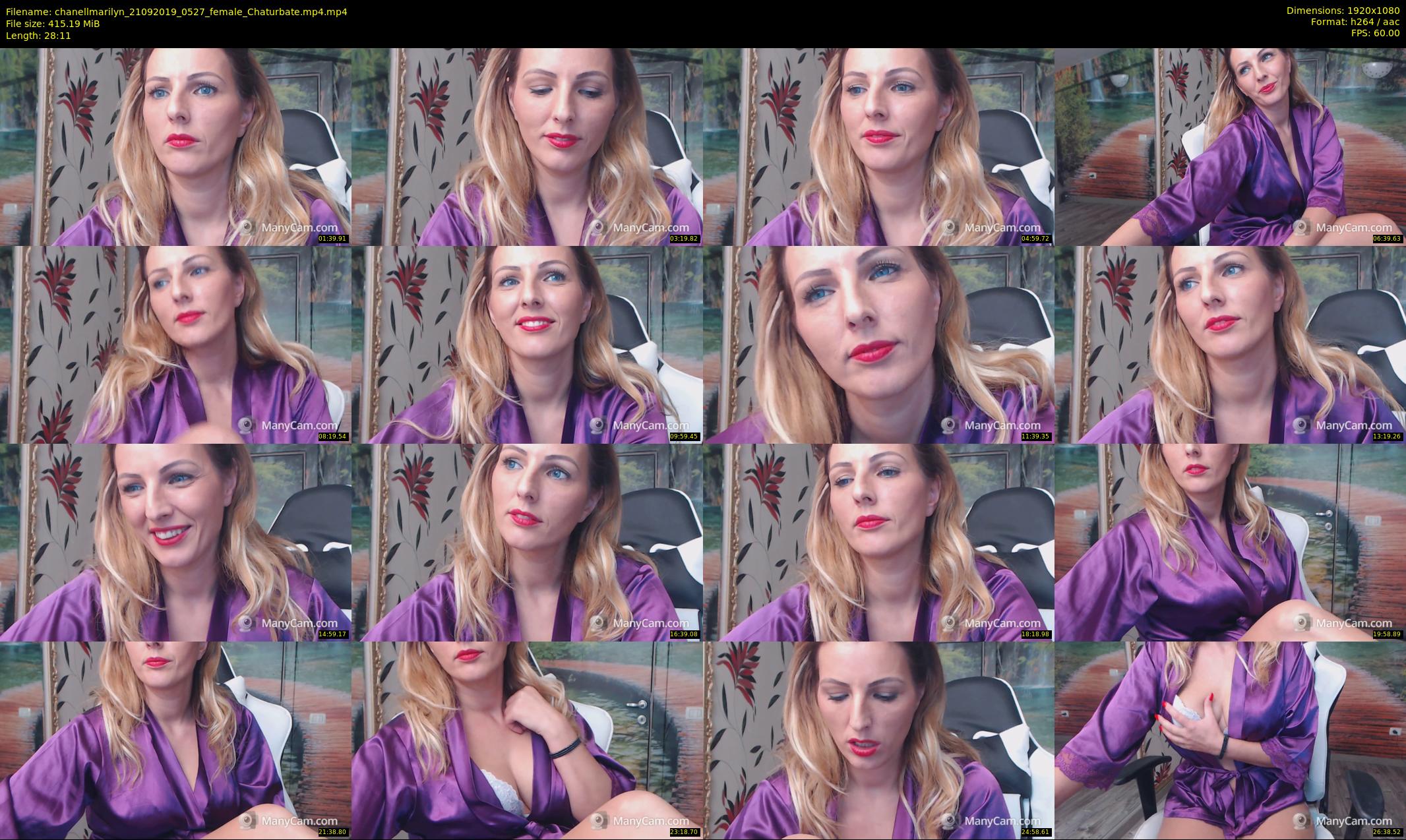 chanellmarilyn — 29 minute Chaturbate female cam show recording, 1080p, Sep 21, 2019
