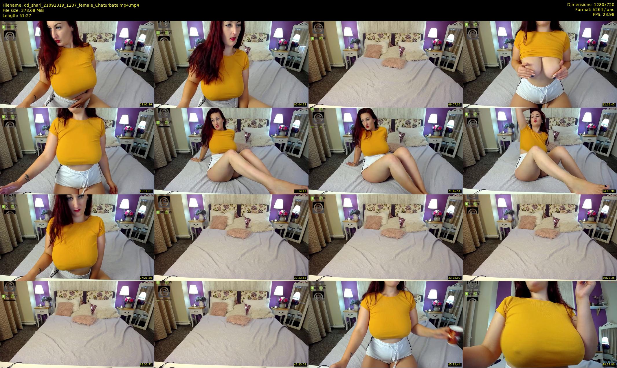 dd_shari — 52 minute Chaturbate female cam show recording, 720p, Sep 21, 2019