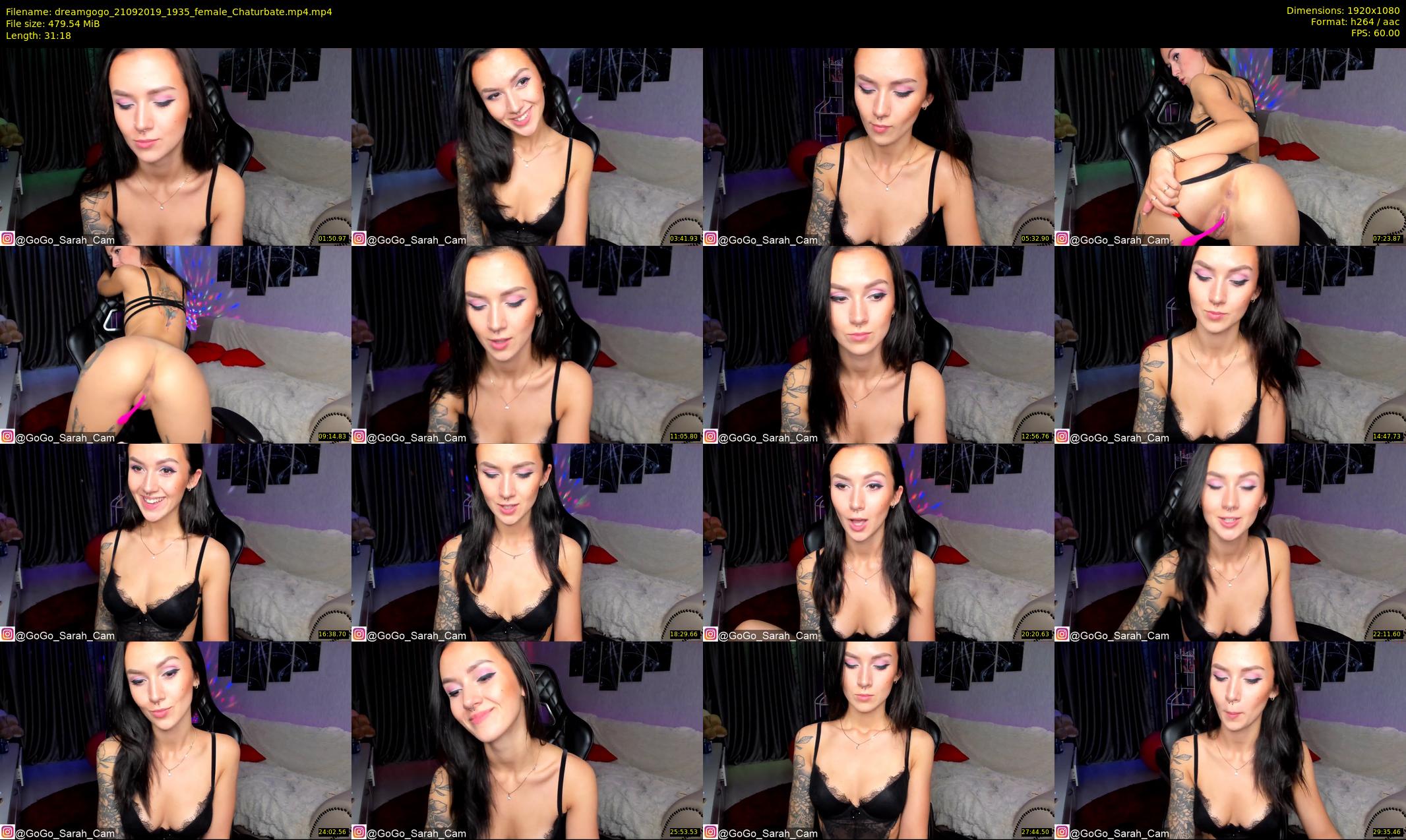 dreamgogo — 32 minute Chaturbate female cam show recording, 1080p, Sep 21, 2019