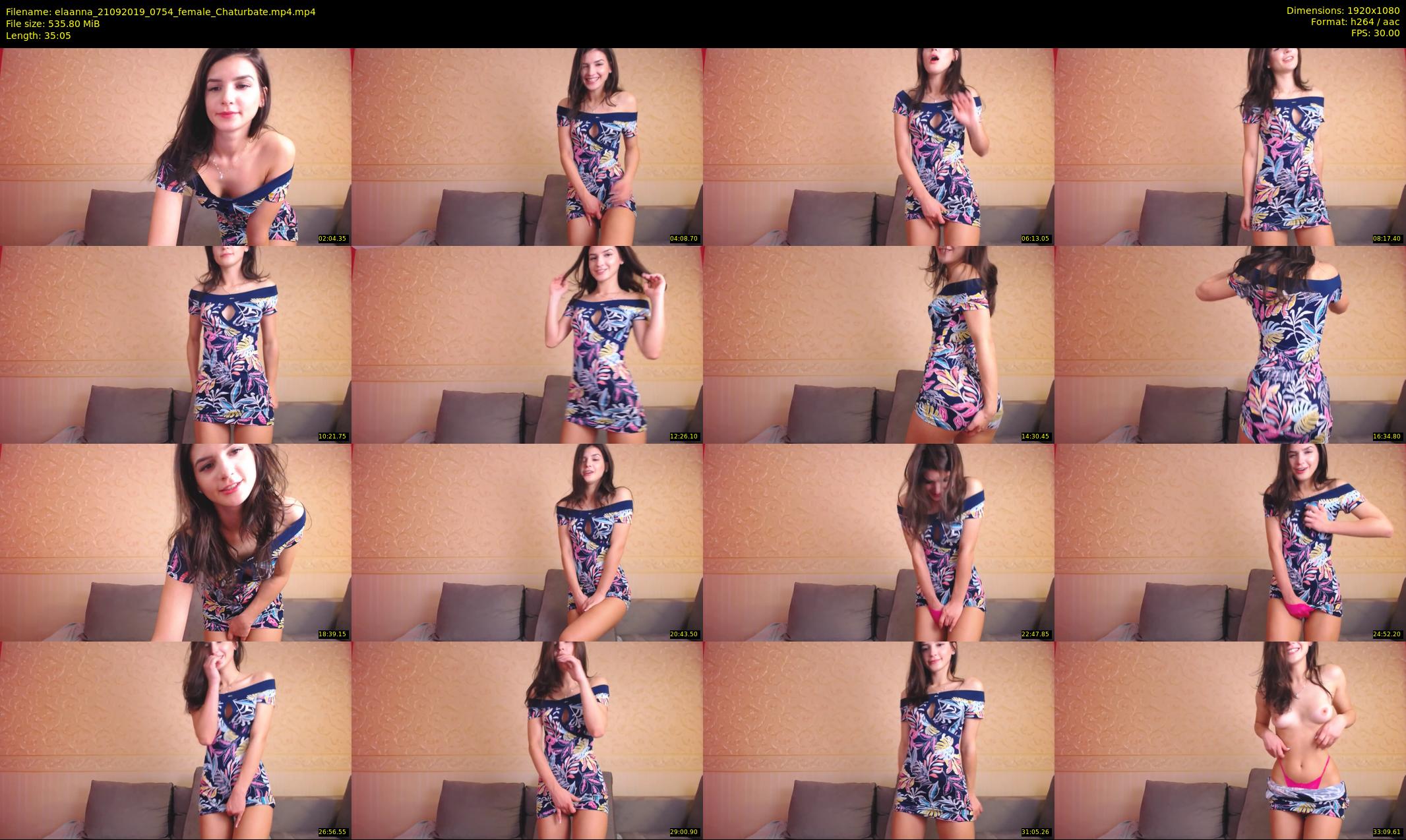 elaanna — 36 minute Chaturbate female cam show recording, 1080p, Sep 21, 2019