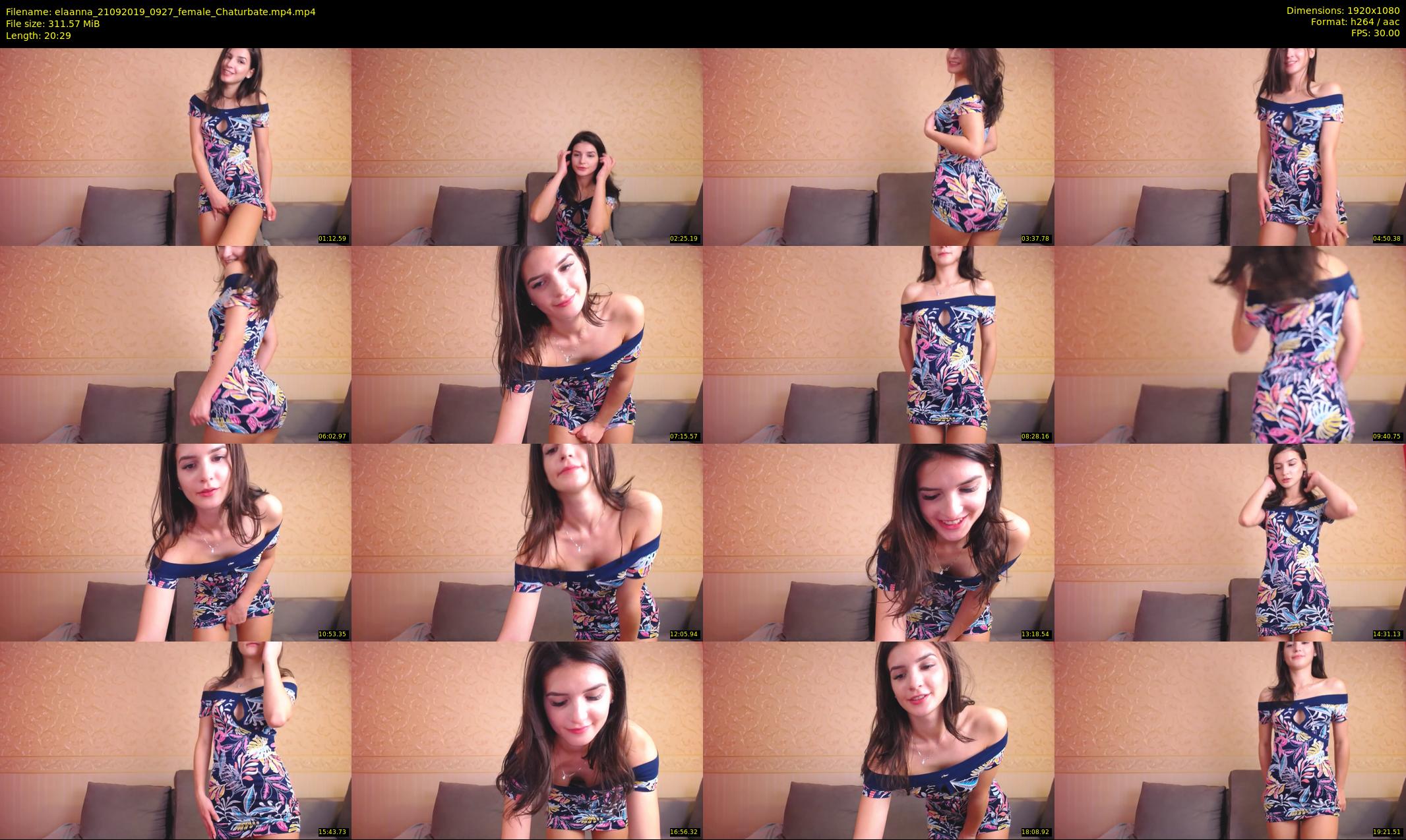 elaanna — 21 minute Chaturbate female cam show recording, 1080p, Sep 21, 2019