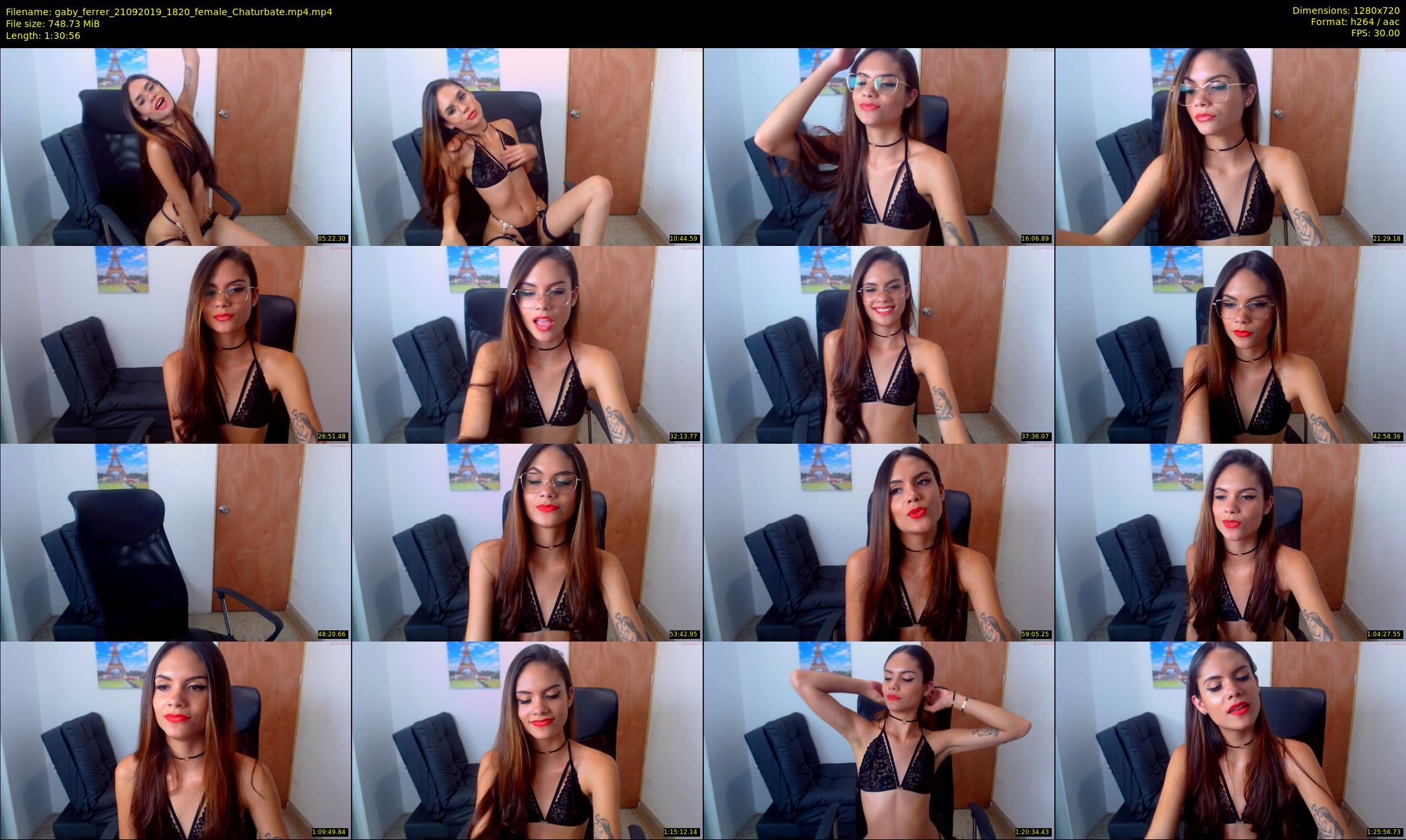 gaby_ferrer — 91 minute Chaturbate female cam show recording, 720p, Sep 21, 2019
