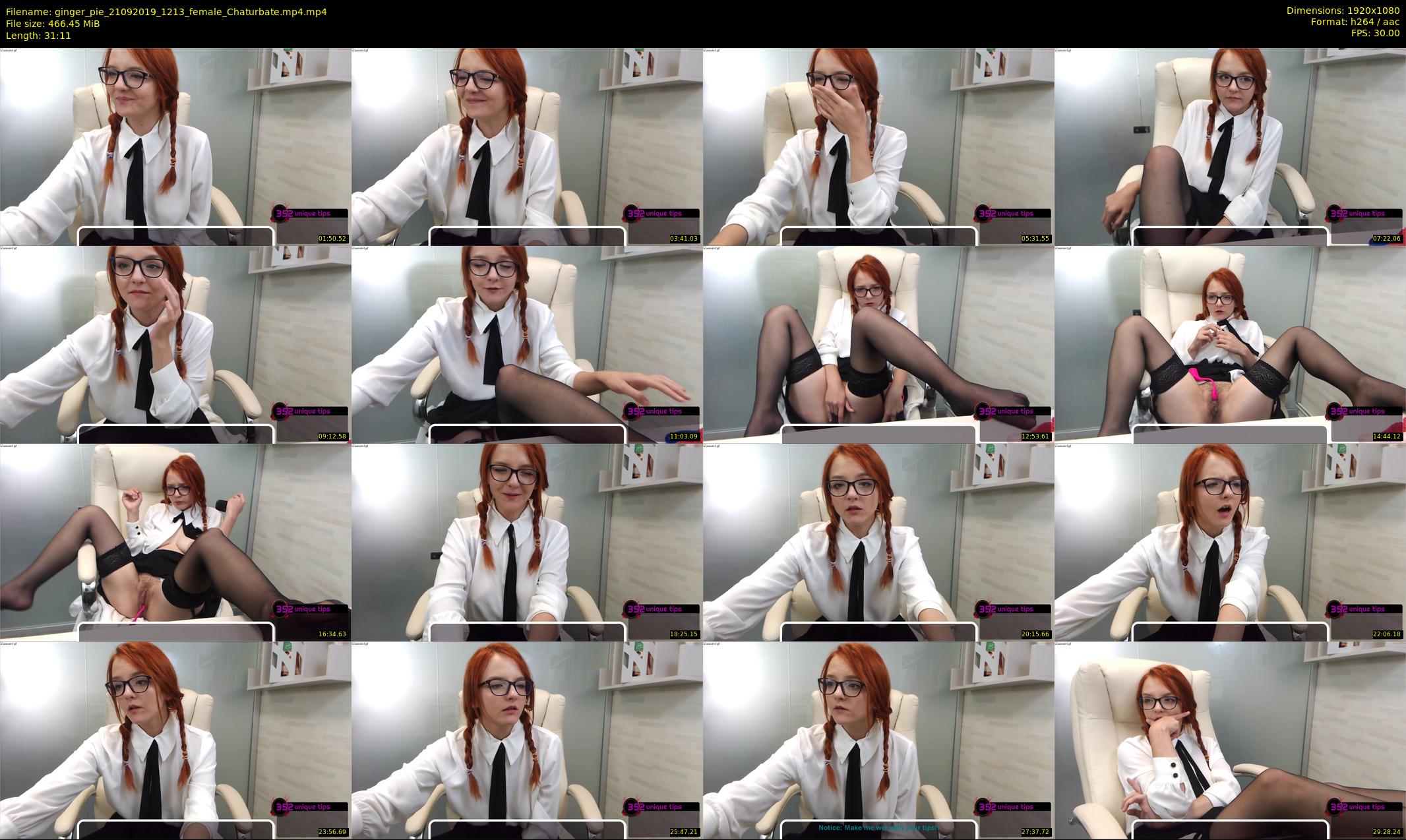 ginger_pie — 32 minute Chaturbate female cam show recording, 1080p, Sep 21, 2019