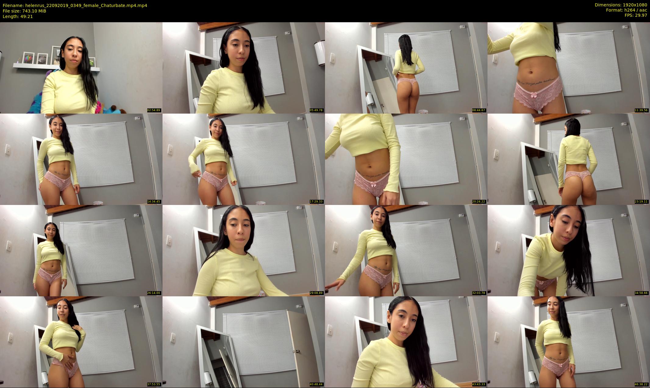 helenrus — 50 minute Chaturbate female cam show recording, 1080p, Sep 22, 2019