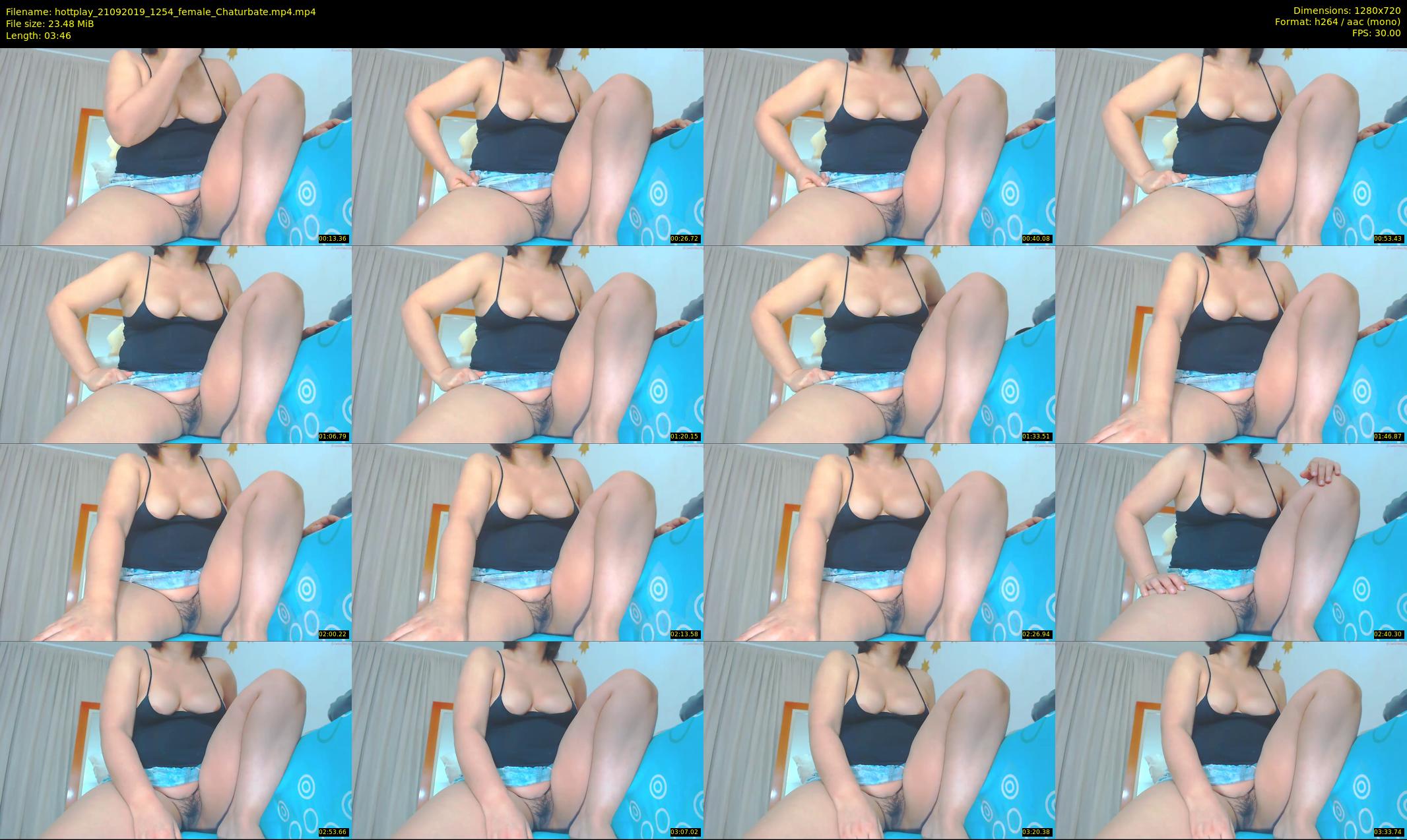 hottplay — 4 minute Chaturbate female cam show recording, 720p, Sep 21, 2019