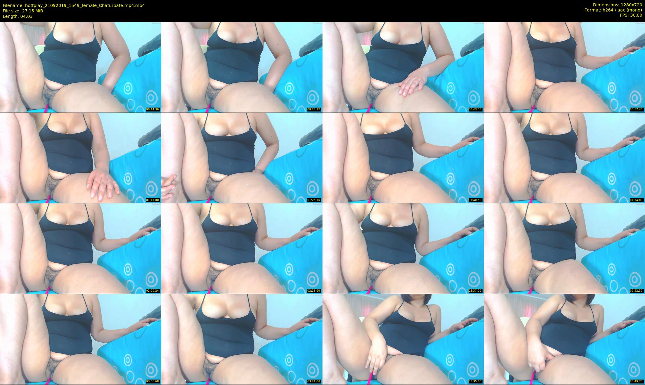 hottplay — 5 minute Chaturbate female cam show recording, 720p, Sep 21, 2019