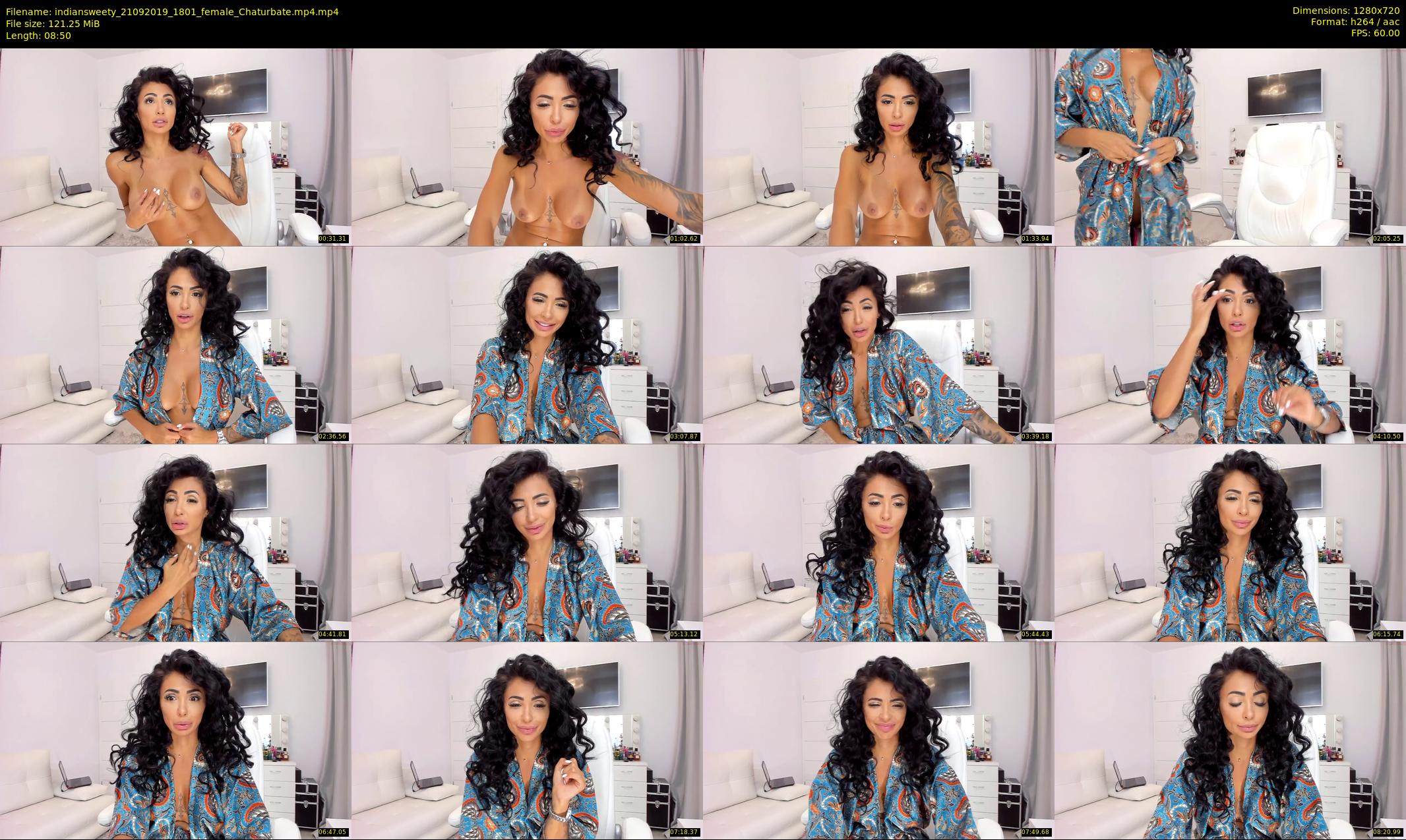 indiansweety — 9 minute Chaturbate female cam show recording, 720p, Sep 21, 2019