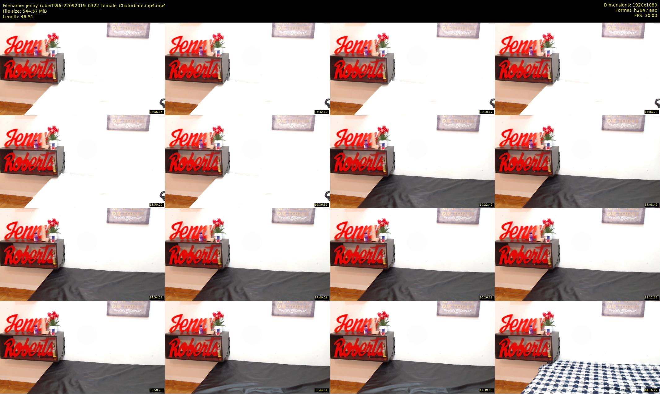 jenny_roberts96 — 47 minute Chaturbate female cam show recording, 1080p, Sep 22, 2019