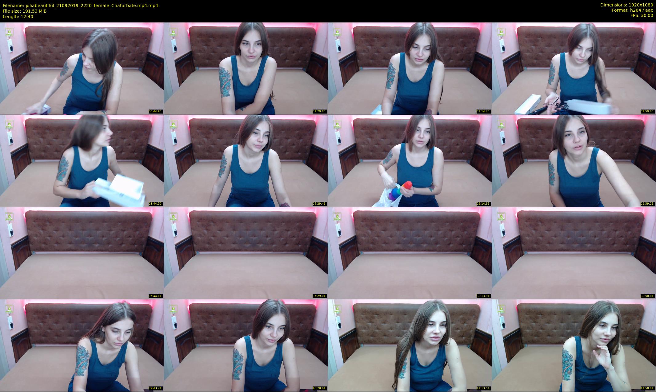 juliabeautiful — 13 minute Chaturbate female cam show recording, 1080p, Sep 21, 2019