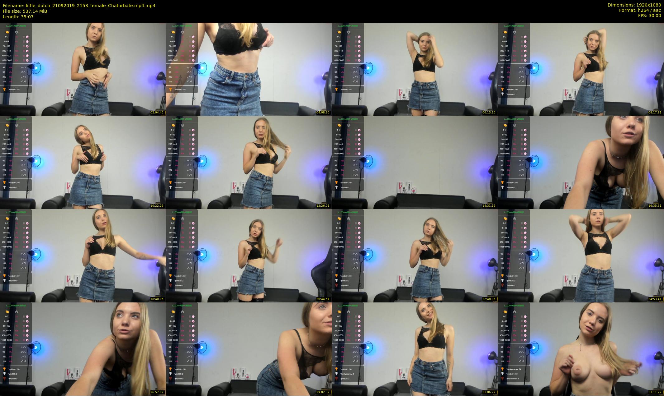 little_dutch — 36 minute Chaturbate female cam show recording, 1080p, Sep 21, 2019