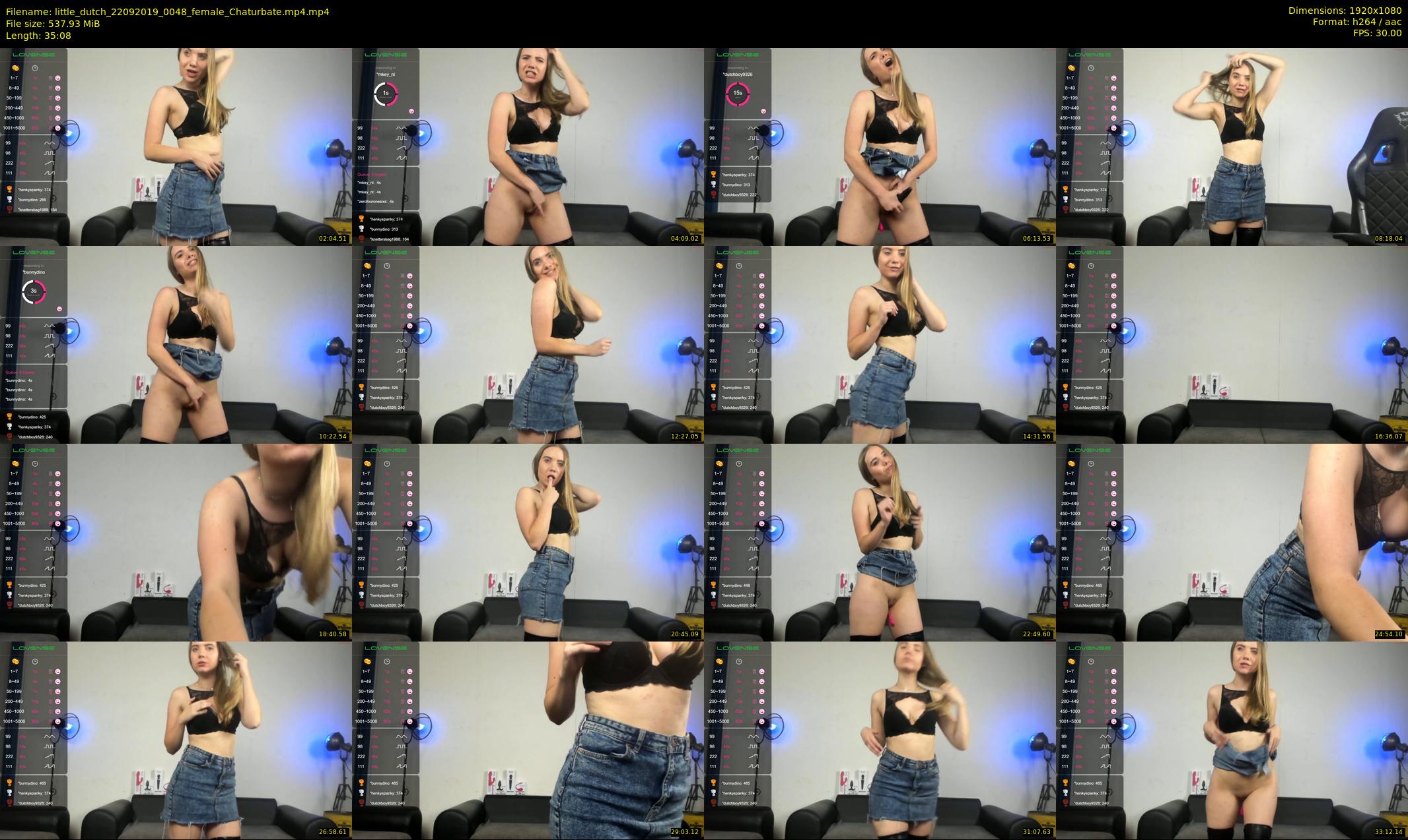 little_dutch — 36 minute Chaturbate female cam show recording, 1080p, Sep 22, 2019