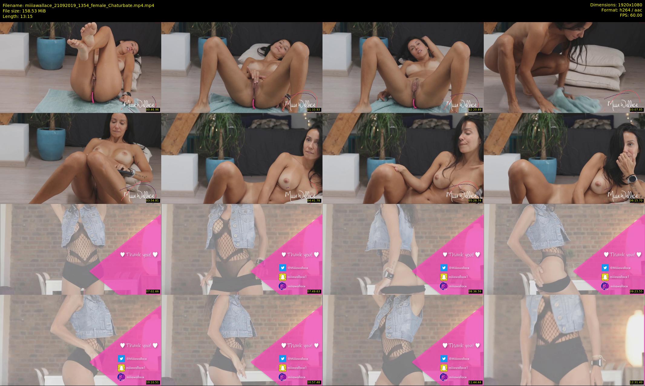 miiiawallace — 14 minute Chaturbate female cam show recording, 1080p, Sep 21, 2019