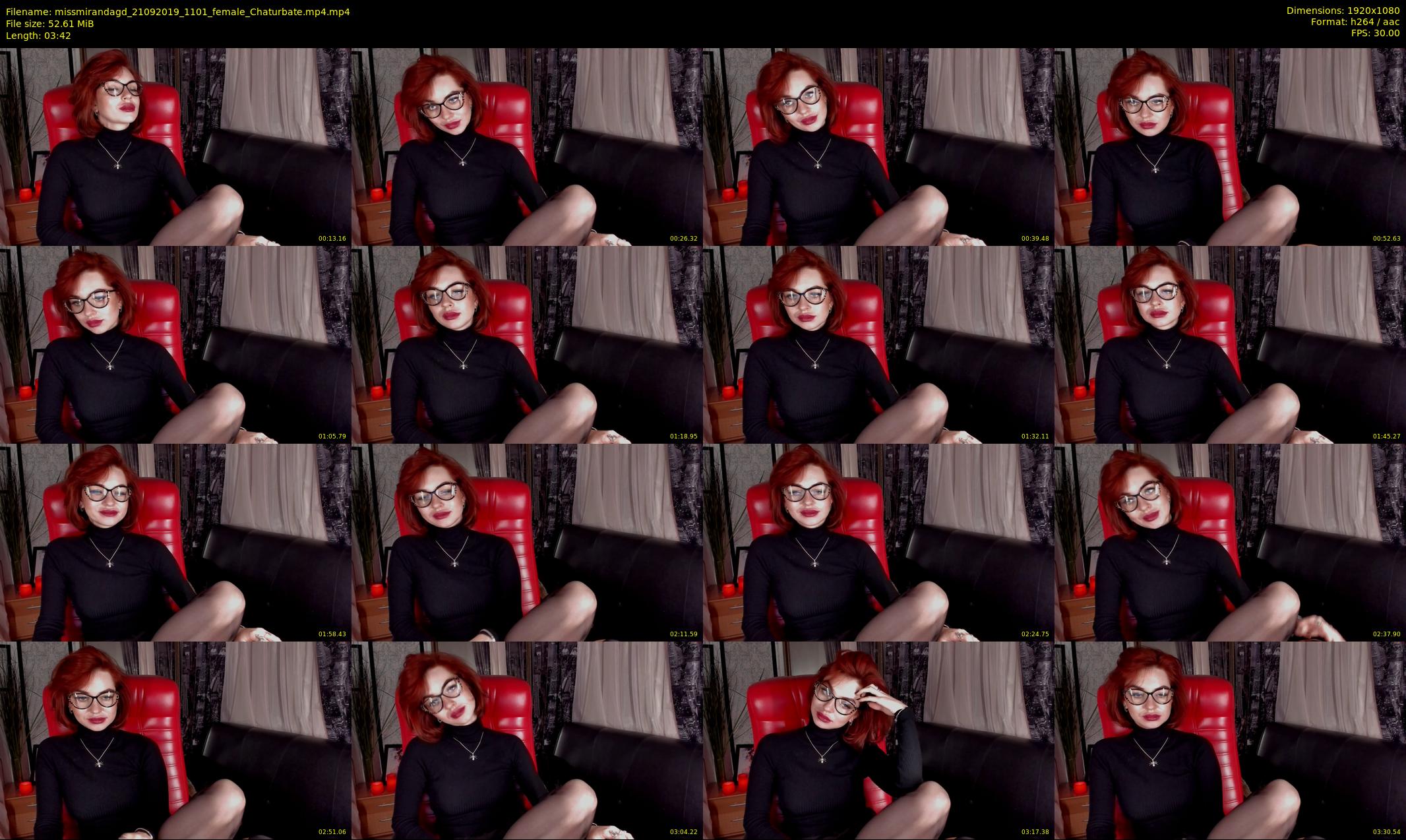 missmirandagd — 4 minute Chaturbate female cam show recording, 1080p, Sep 21, 2019