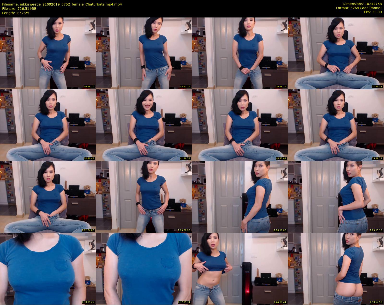 nikkisweetie — 118 minute Chaturbate female cam show recording, 720p, Sep 21, 2019