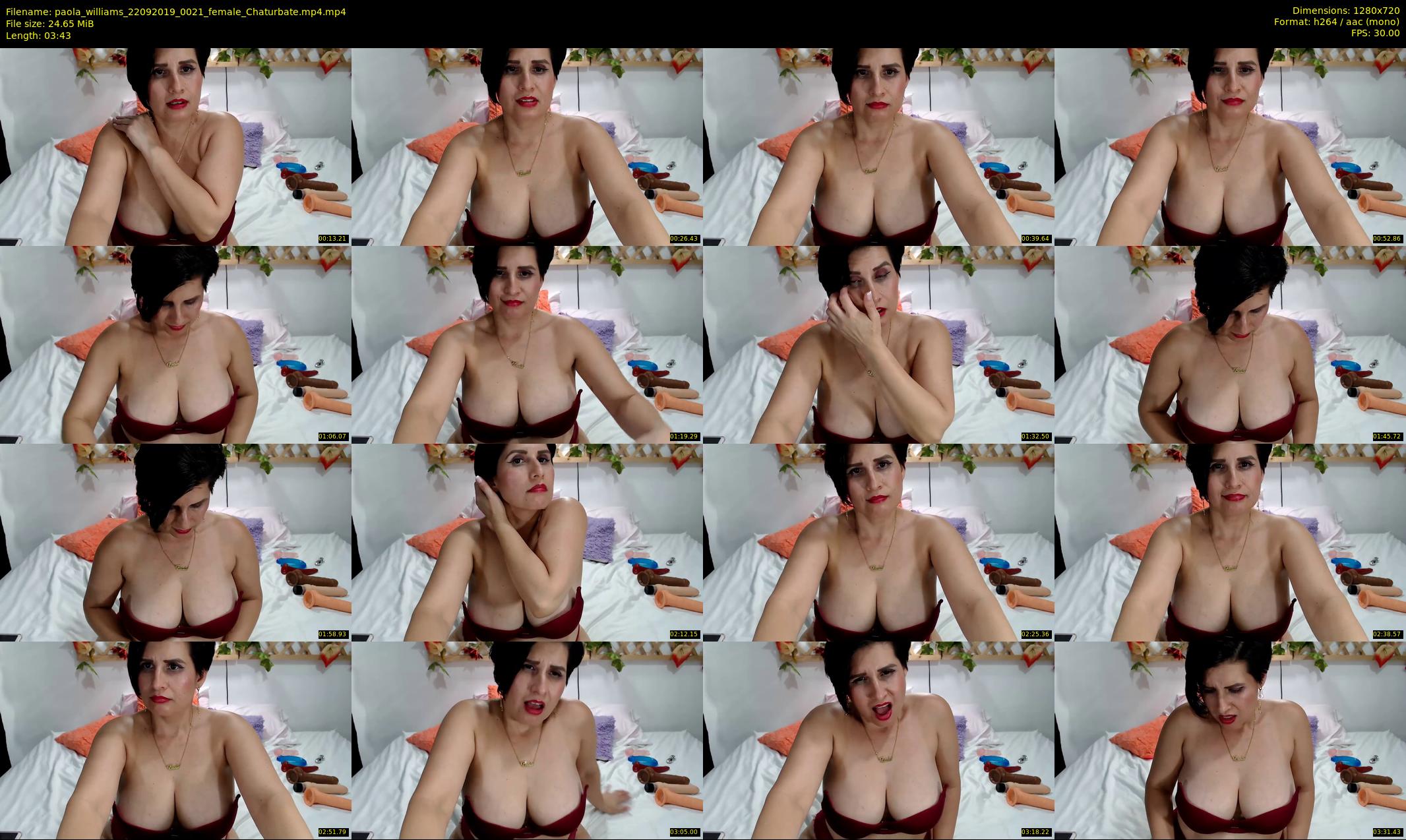 paola_williams — 4 minute Chaturbate female cam show recording, 720p, Sep 22, 2019