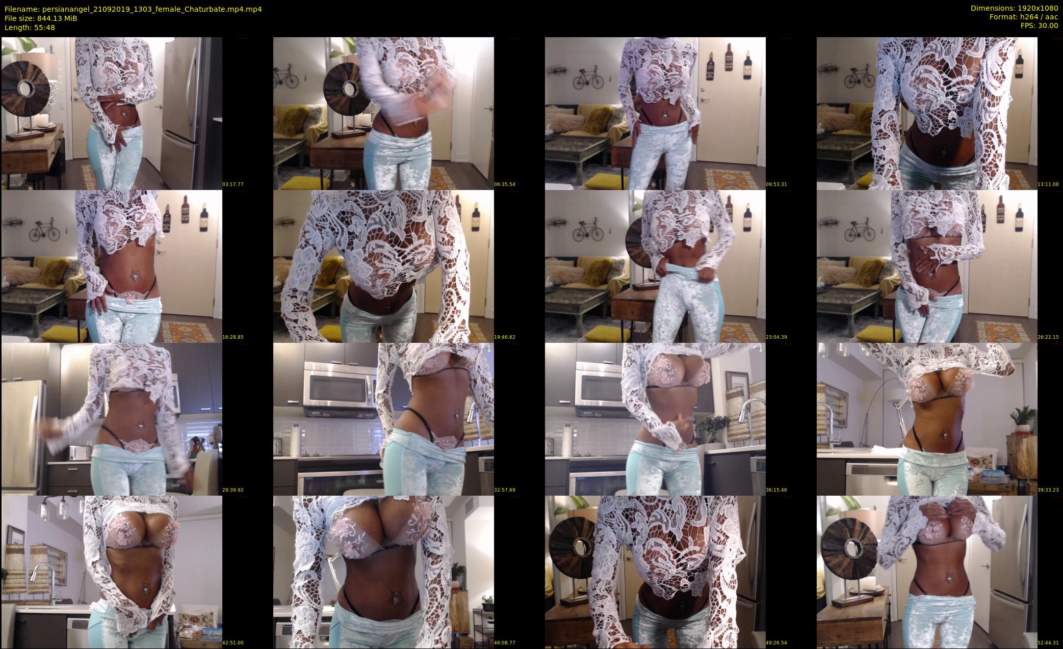 persianangel — 56 minute Chaturbate female cam show recording, 1080p, Sep 21, 2019