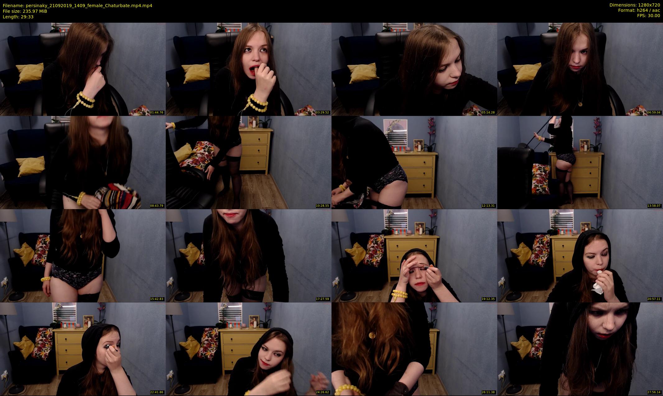 persinaky — 30 minute Chaturbate female cam show recording, 720p, Sep 21, 2019