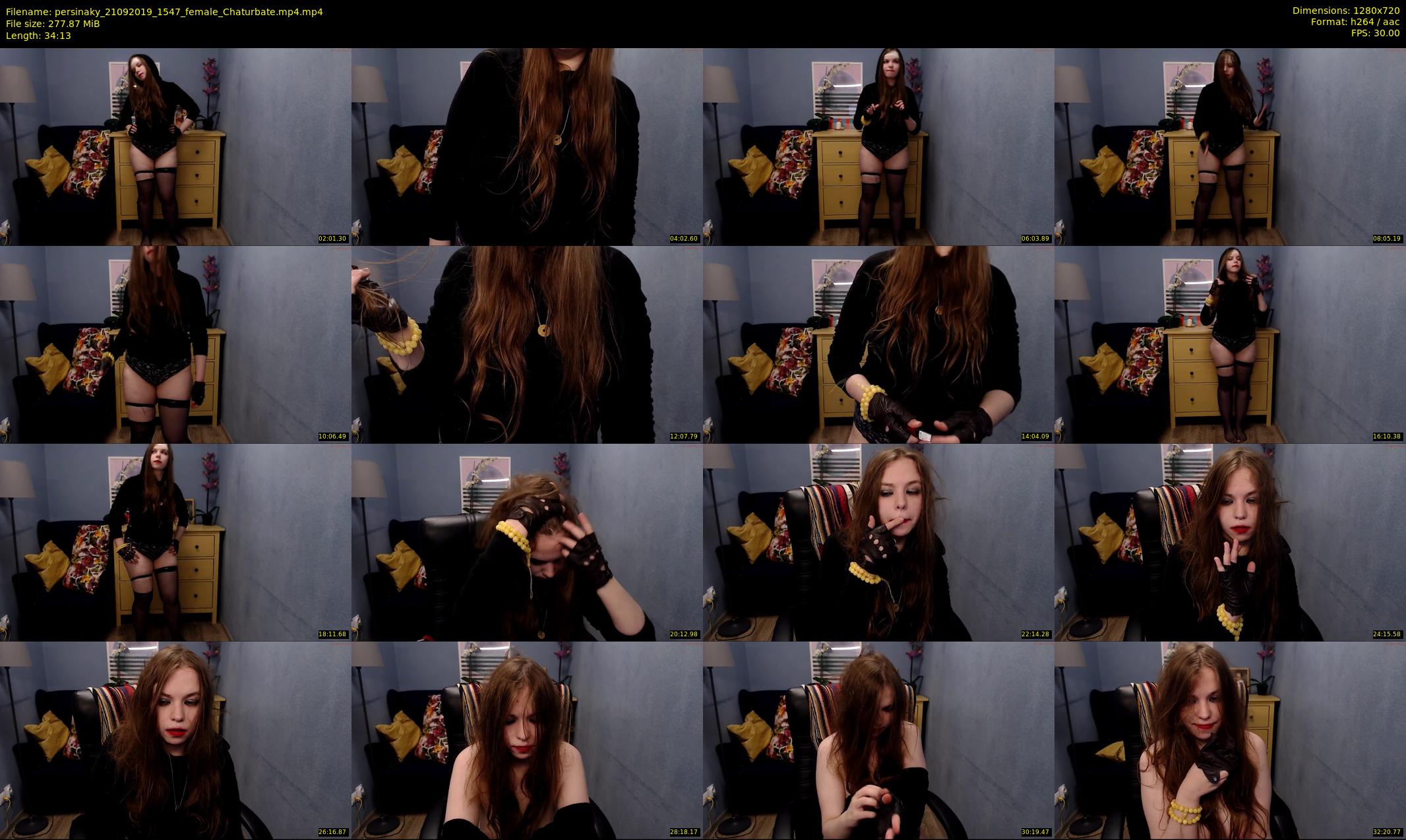 persinaky — 35 minute Chaturbate female cam show recording, 720p, Sep 21, 2019