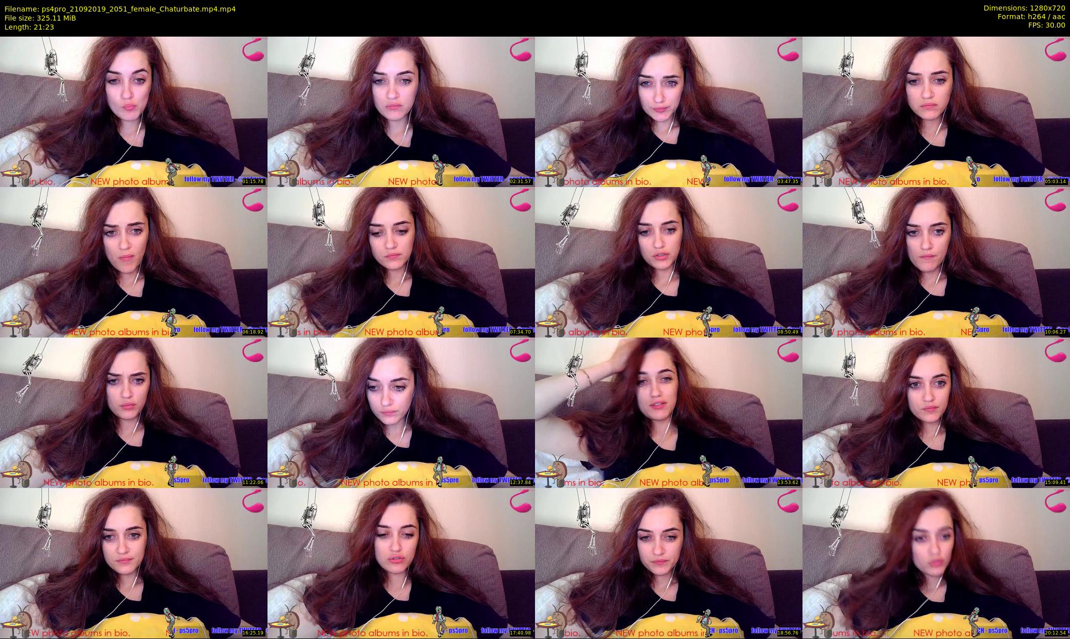 ps4pro — 22 minute Chaturbate female cam show recording, 720p, Sep 21, 2019
