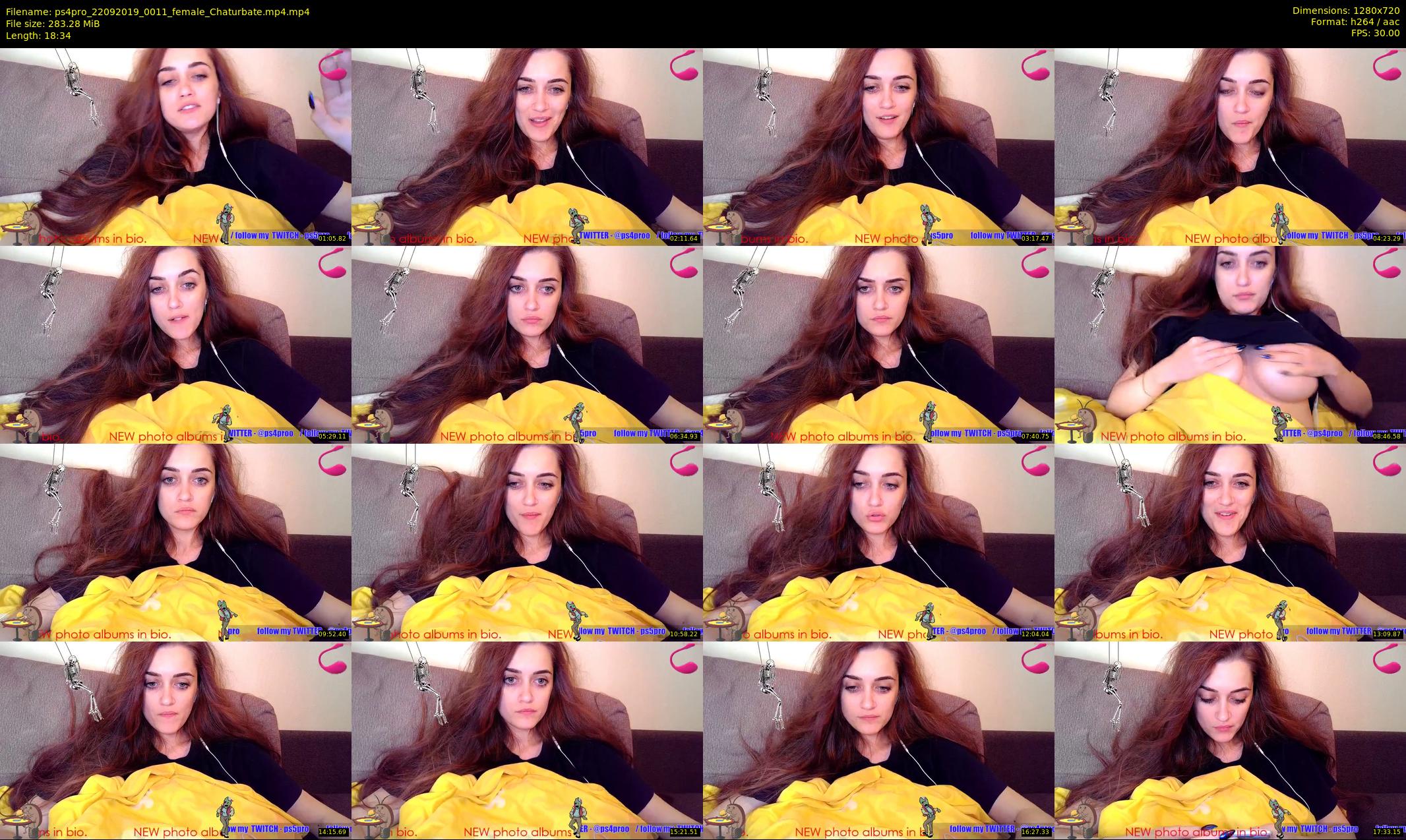 ps4pro — 19 minute Chaturbate female cam show recording, 720p, Sep 22, 2019