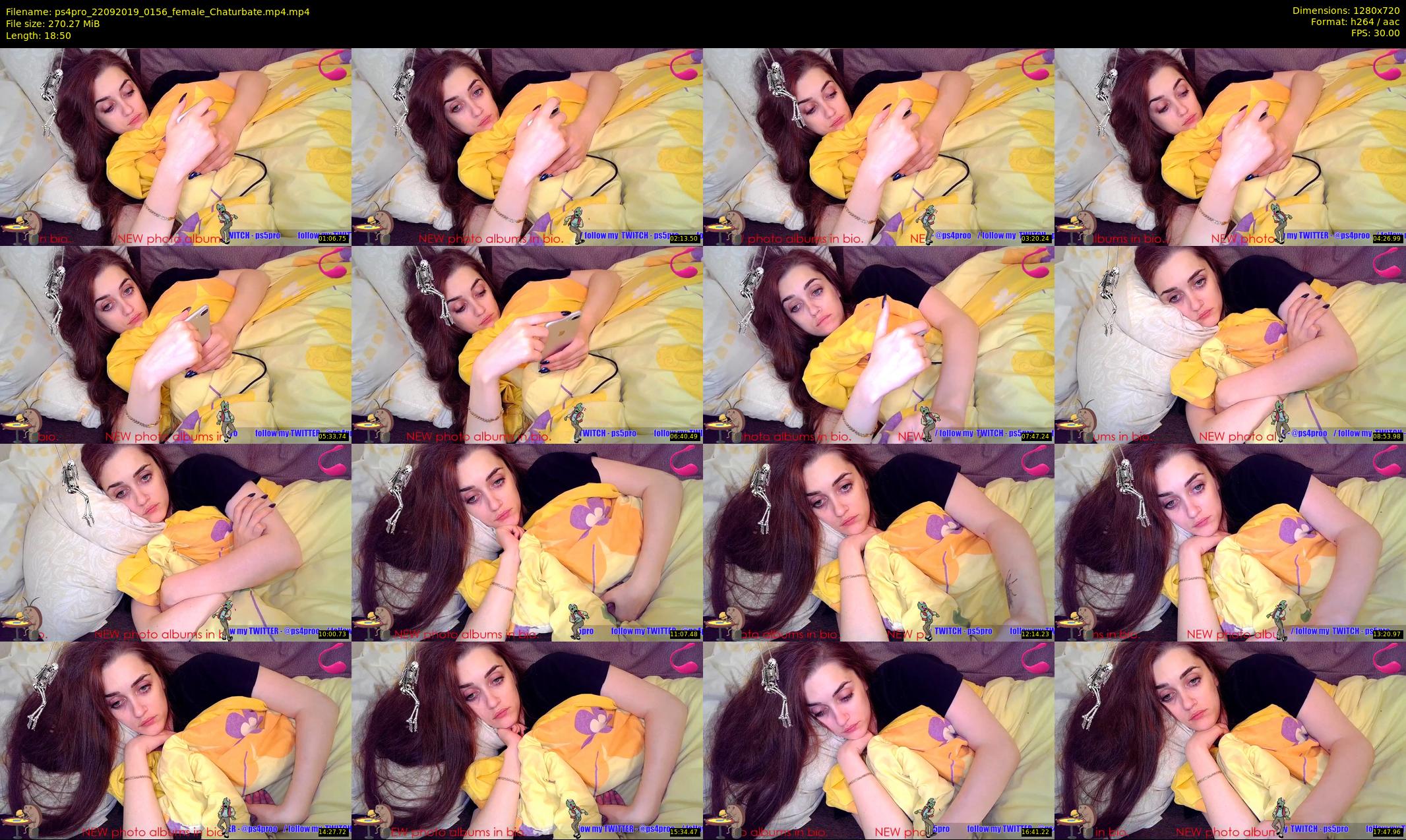 ps4pro — 19 minute Chaturbate female cam show recording, 720p, Sep 22, 2019
