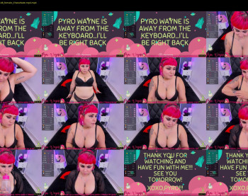 pyrowayne — 22 minute Chaturbate female cam show recording, 720p, Sep 21, 2019
