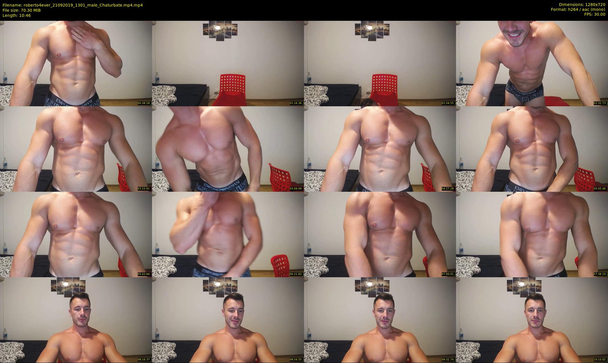 roberto4ever — 11 minute Chaturbate male cam show recording, 720p, Sep 21, 2019