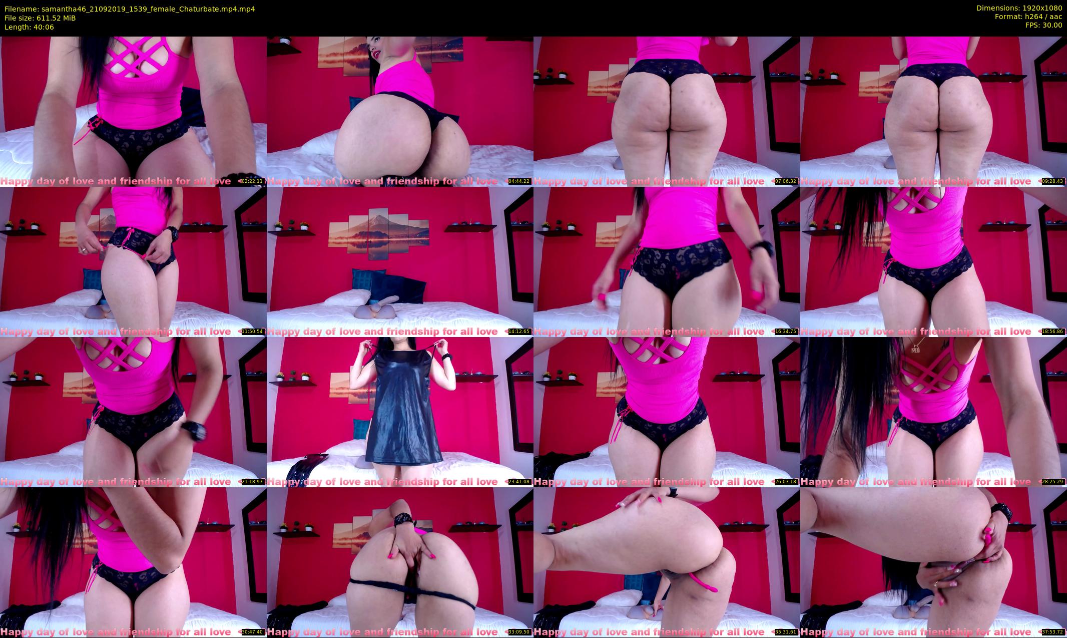 samantha46 — 41 minute Chaturbate female cam show recording, 1080p, Sep 21, 2019