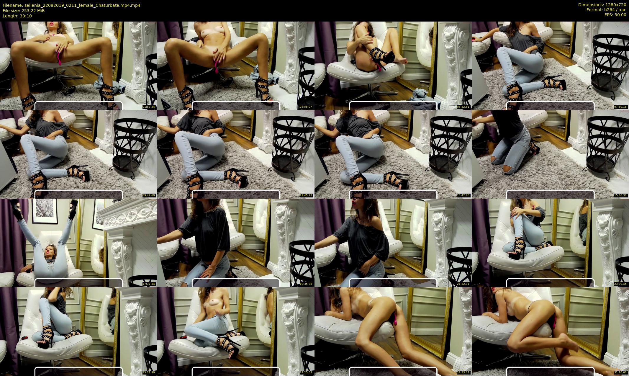 sellenia — 34 minute Chaturbate female cam show recording, 720p, Sep 22, 2019