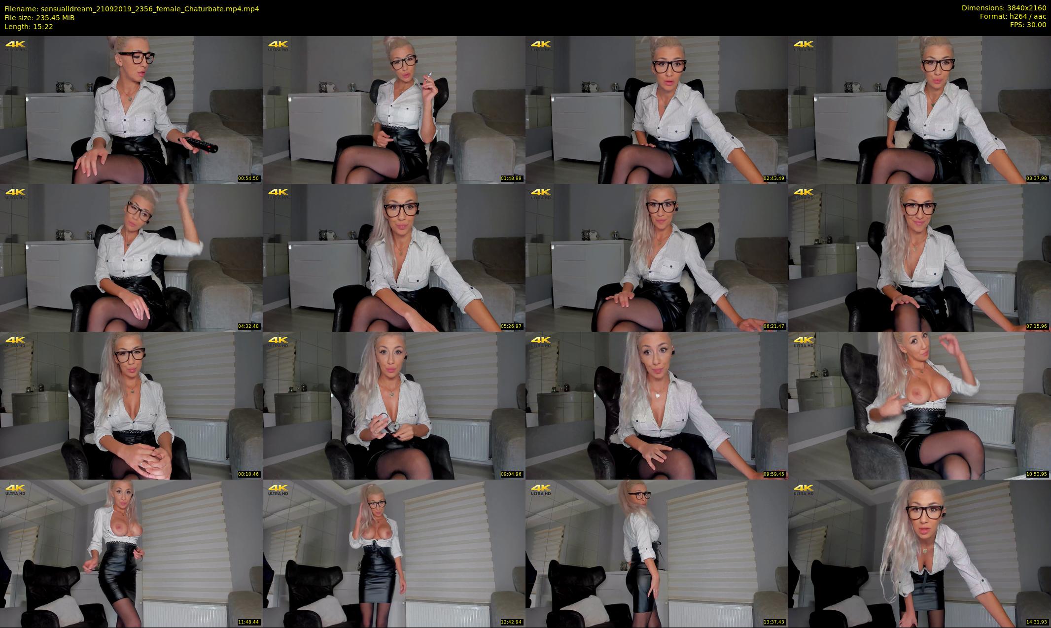 sensualldream — 16 minute Chaturbate female cam show recording, 4K, Sep 21, 2019