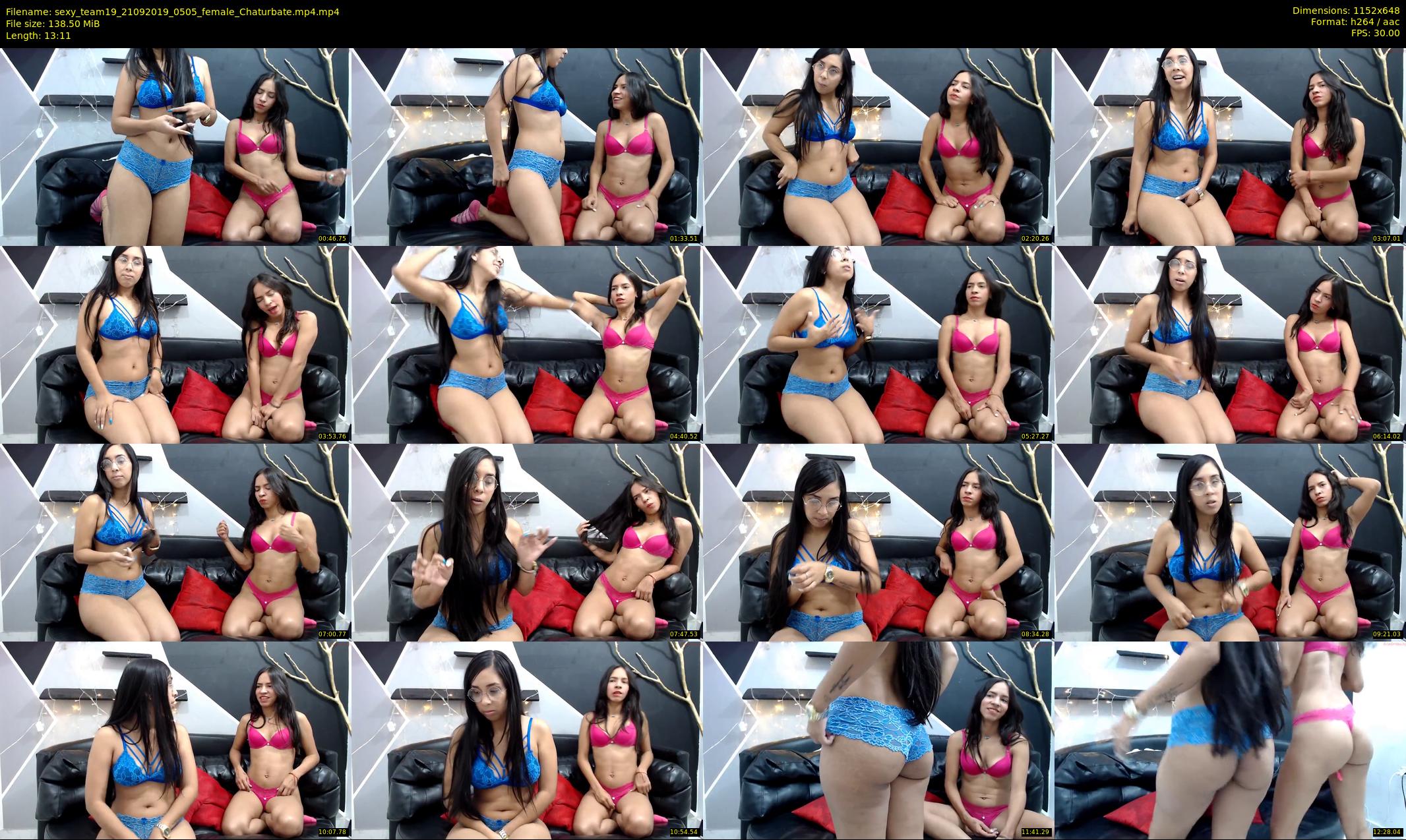 sexy_team19 — 14 minute Chaturbate female cam show recording, 480p, Sep 21, 2019