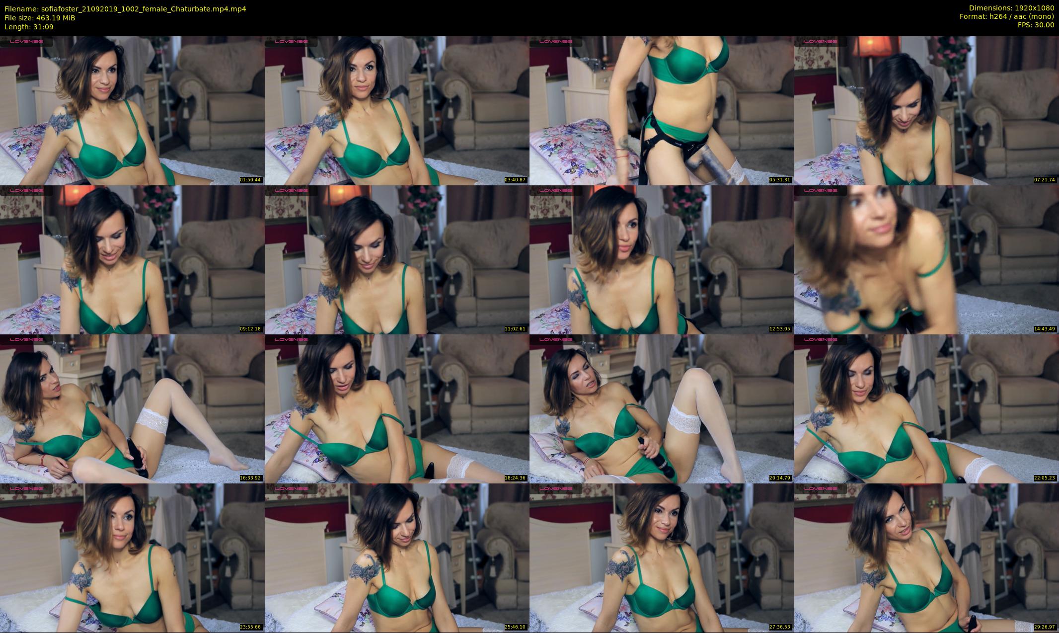 sofiafoster — 32 minute Chaturbate female cam show recording, 1080p, Sep 21, 2019