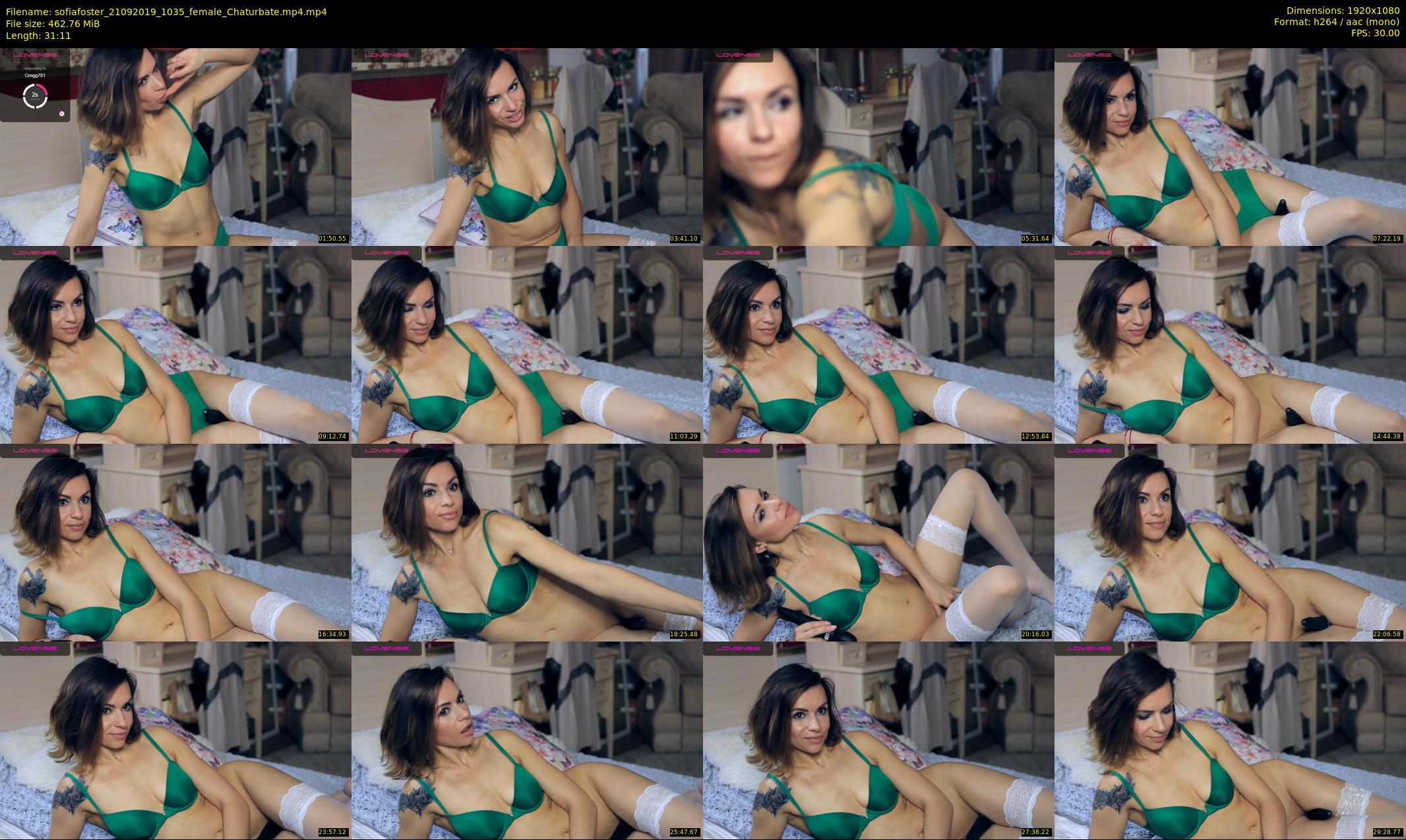sofiafoster — 32 minute Chaturbate female cam show recording, 1080p, Sep 21, 2019