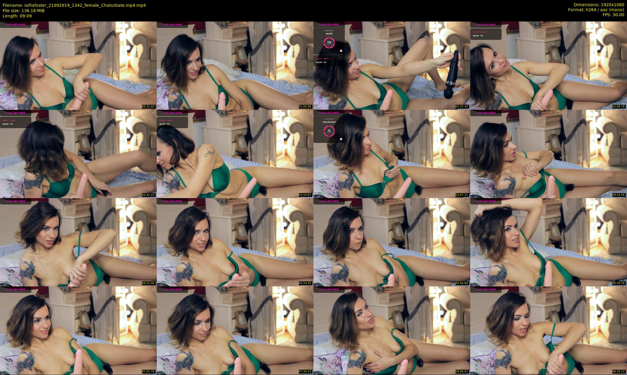 sofiafoster — 10 minute Chaturbate female cam show recording, 1080p, Sep 21, 2019