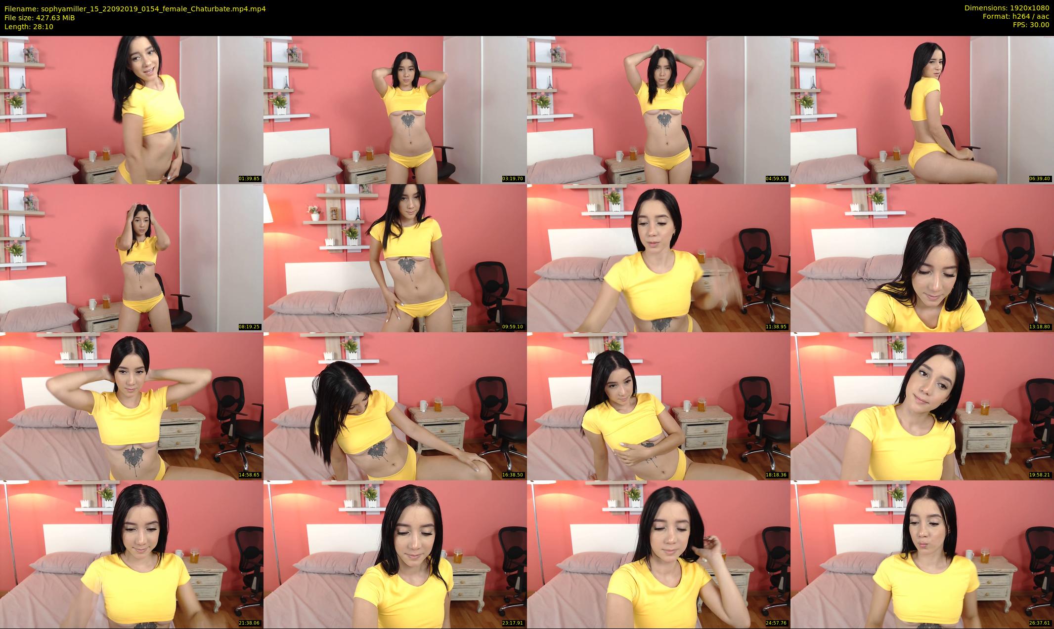 sophyamiller_15 — 29 minute Chaturbate female cam show recording, 1080p, Sep 22, 2019