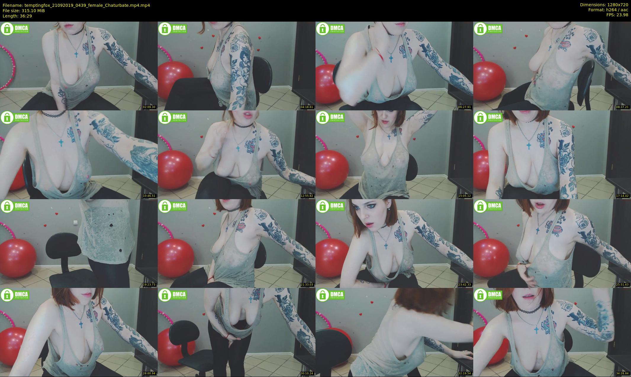 temptingfox — 37 minute Chaturbate female cam show recording, 720p, Sep 21, 2019
